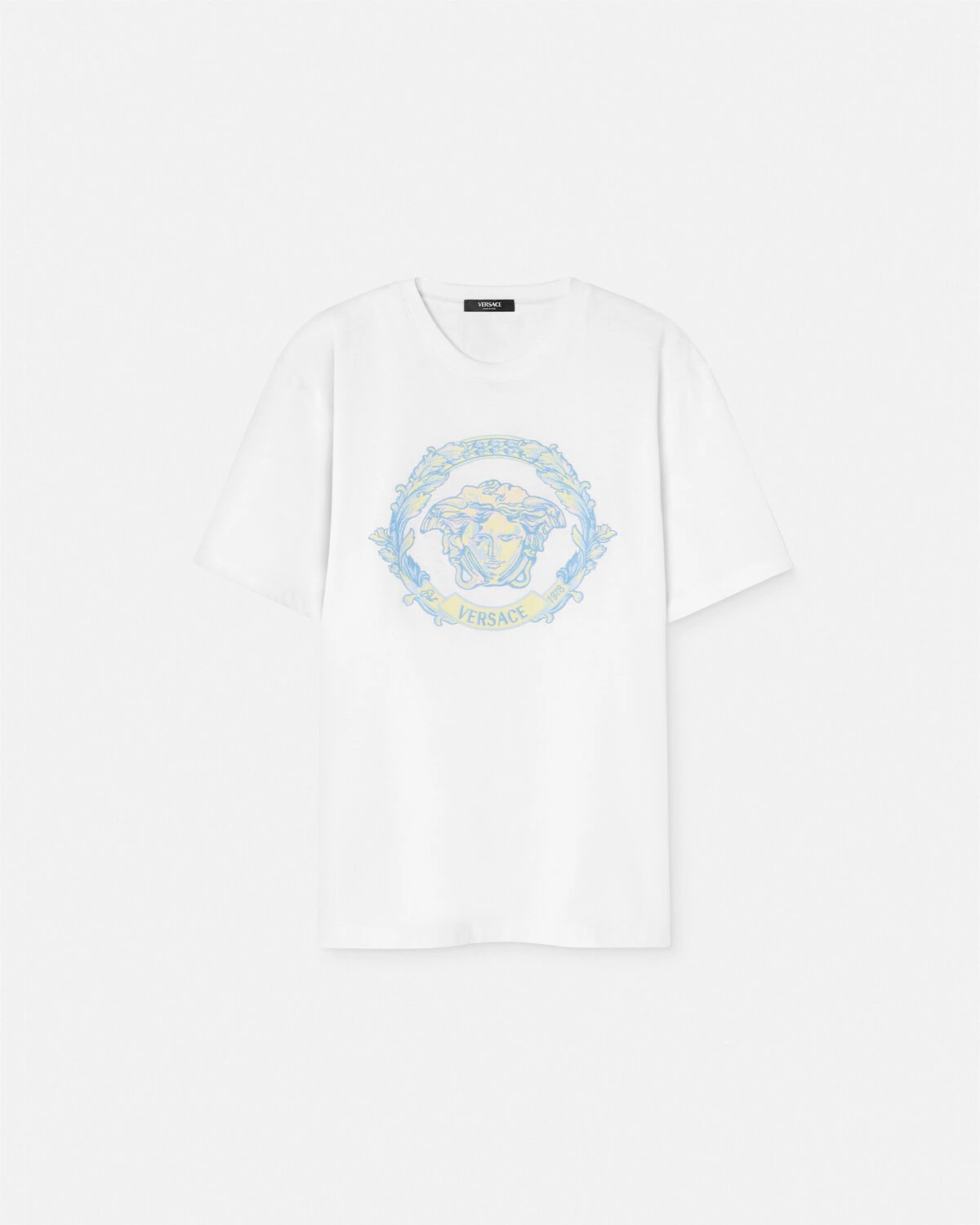 Embroidered Barocco Wave Crest T-Shirt - 1