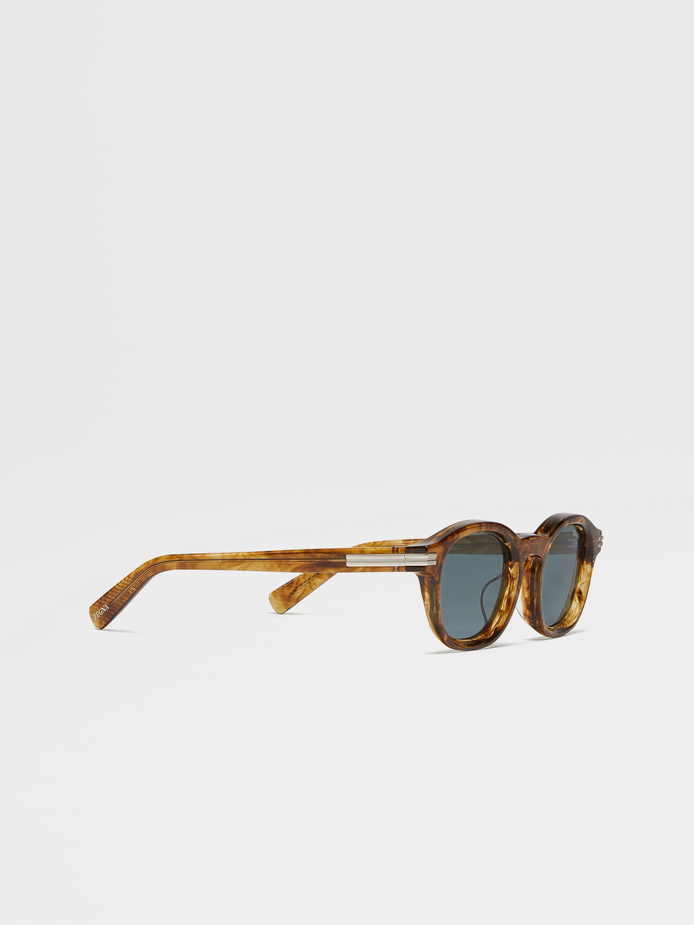 TRANSPARENT BROWN HAVANA AURORA I ACETATE SUNGLASSES - 3