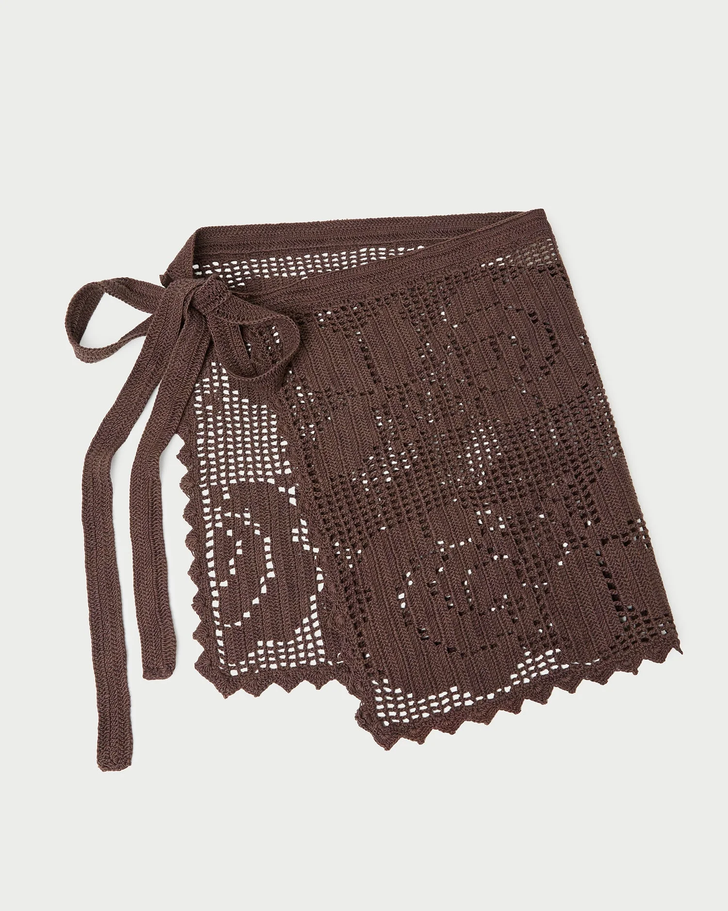 Betty Brown Crochet Apron - 1
