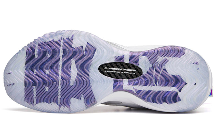 ANTA Shock Wave 3 Basketball Shoes 'White Purple' 112131601-10 - 5