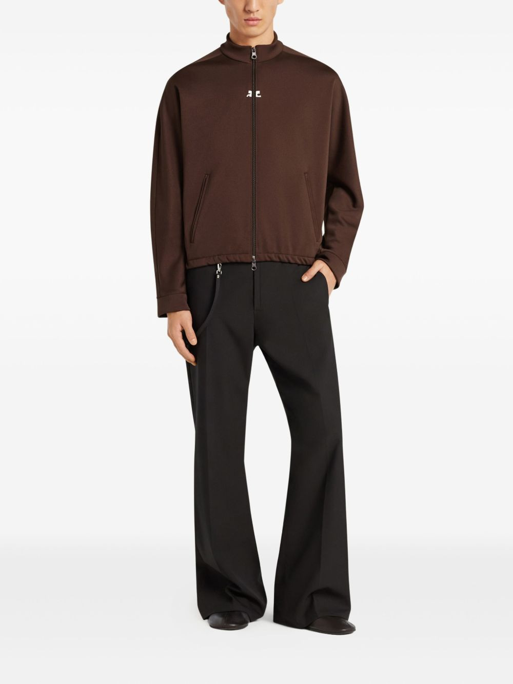 zip-up track jacket - 2