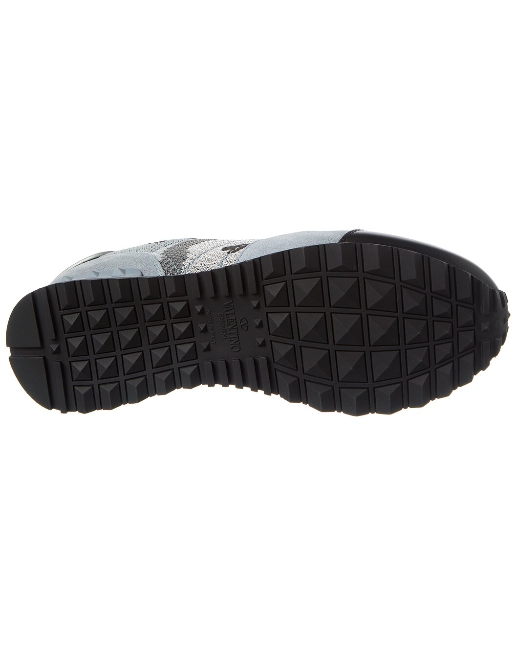 Valentino Camo Knit & Suede Sneaker - 4