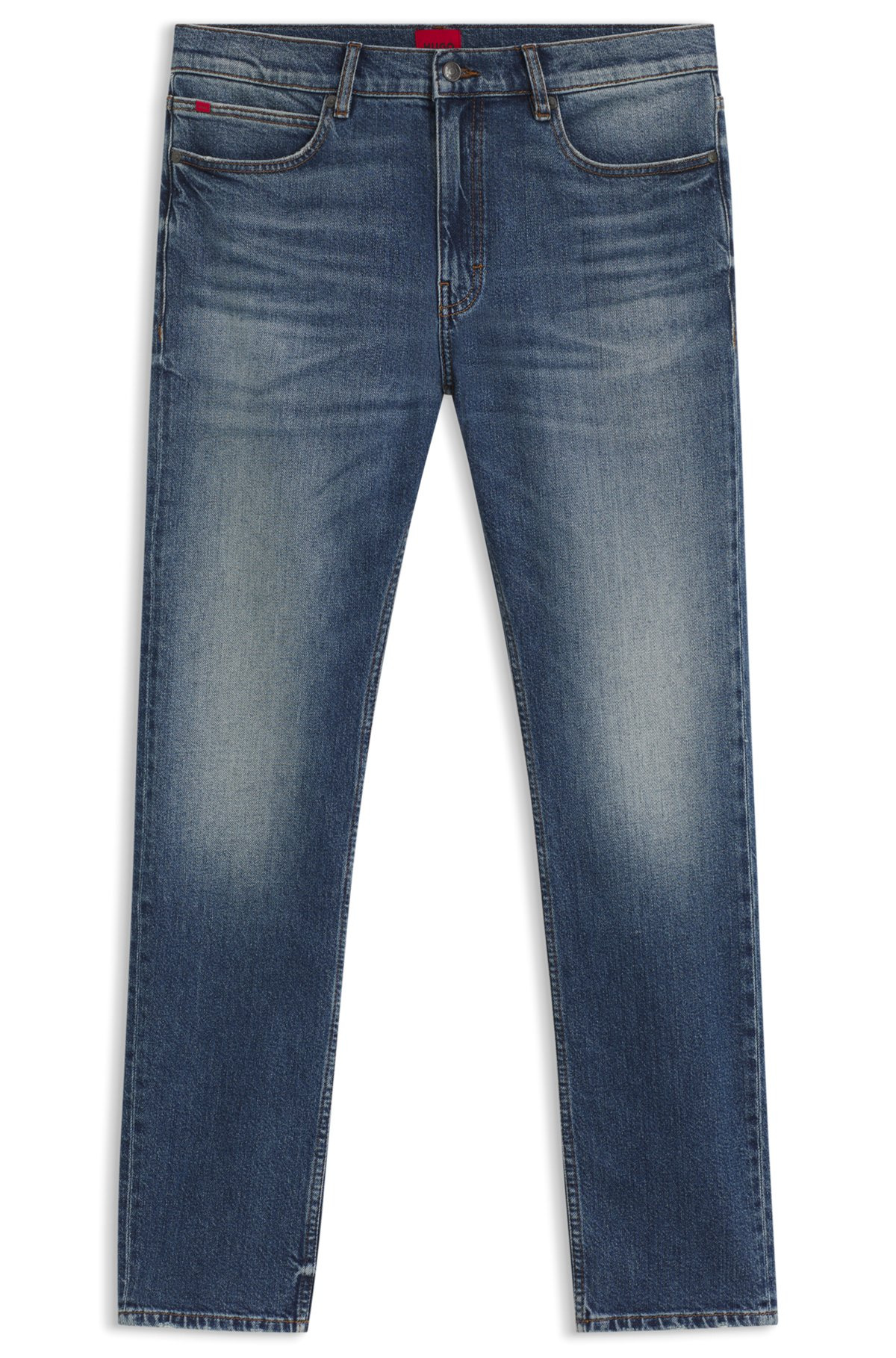 SLIM-FIT JEANS IN BLUE COMFORT-STRETCH DENIM - 1
