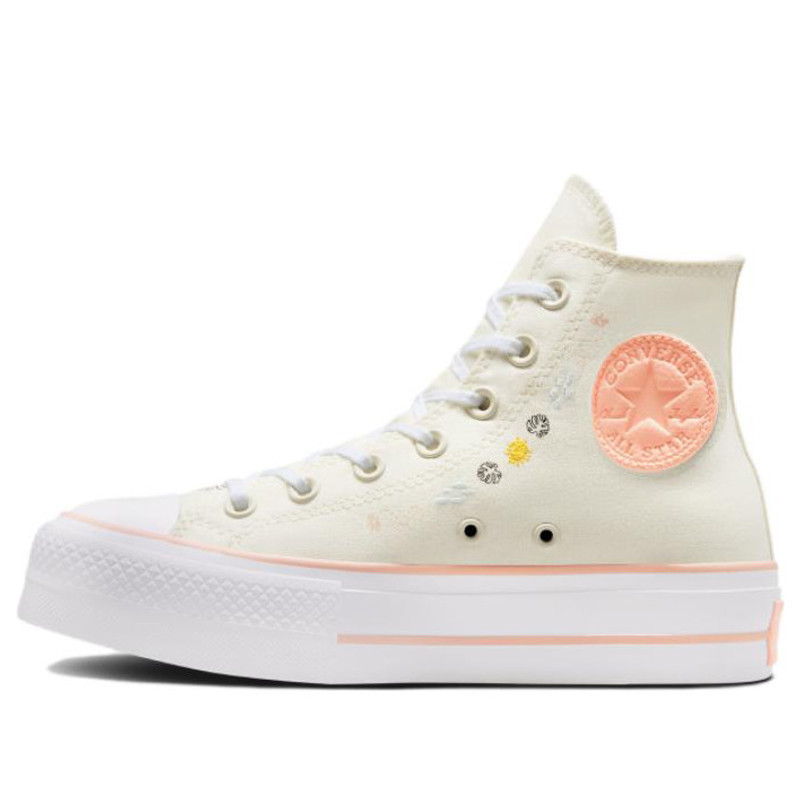 (WMNS) Converse Chuck Taylor All Star Lift HI Shoes 'Floral Embroidery' A03516C - 1