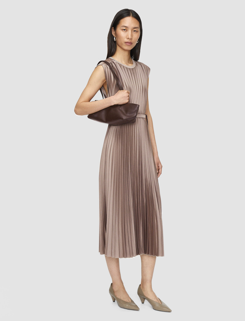 JOSEPH Volta Knit Weave Plissé Dress outlook