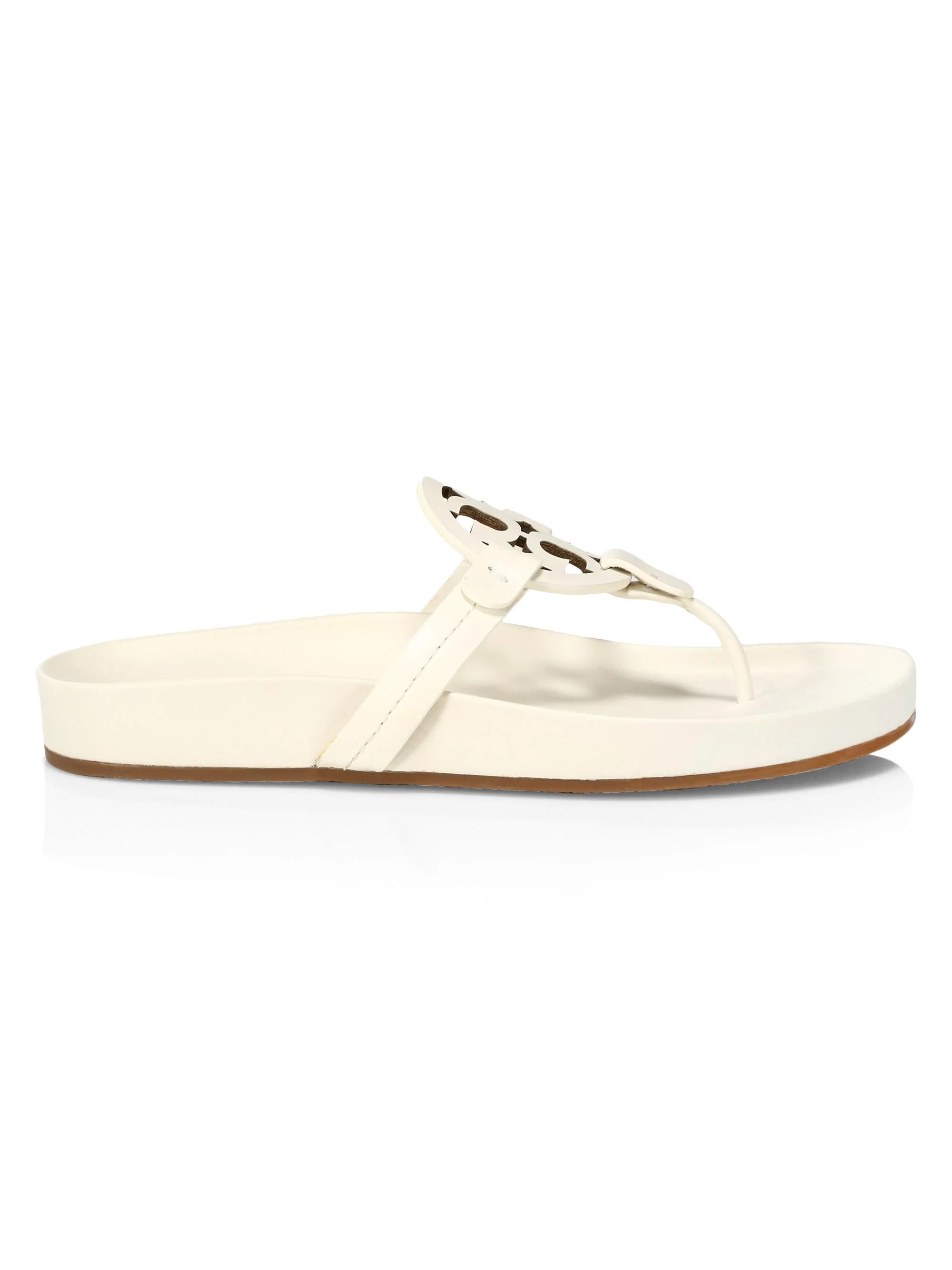 Women's Miller Cloud Leather Thong Sandals - New Ivory - 1