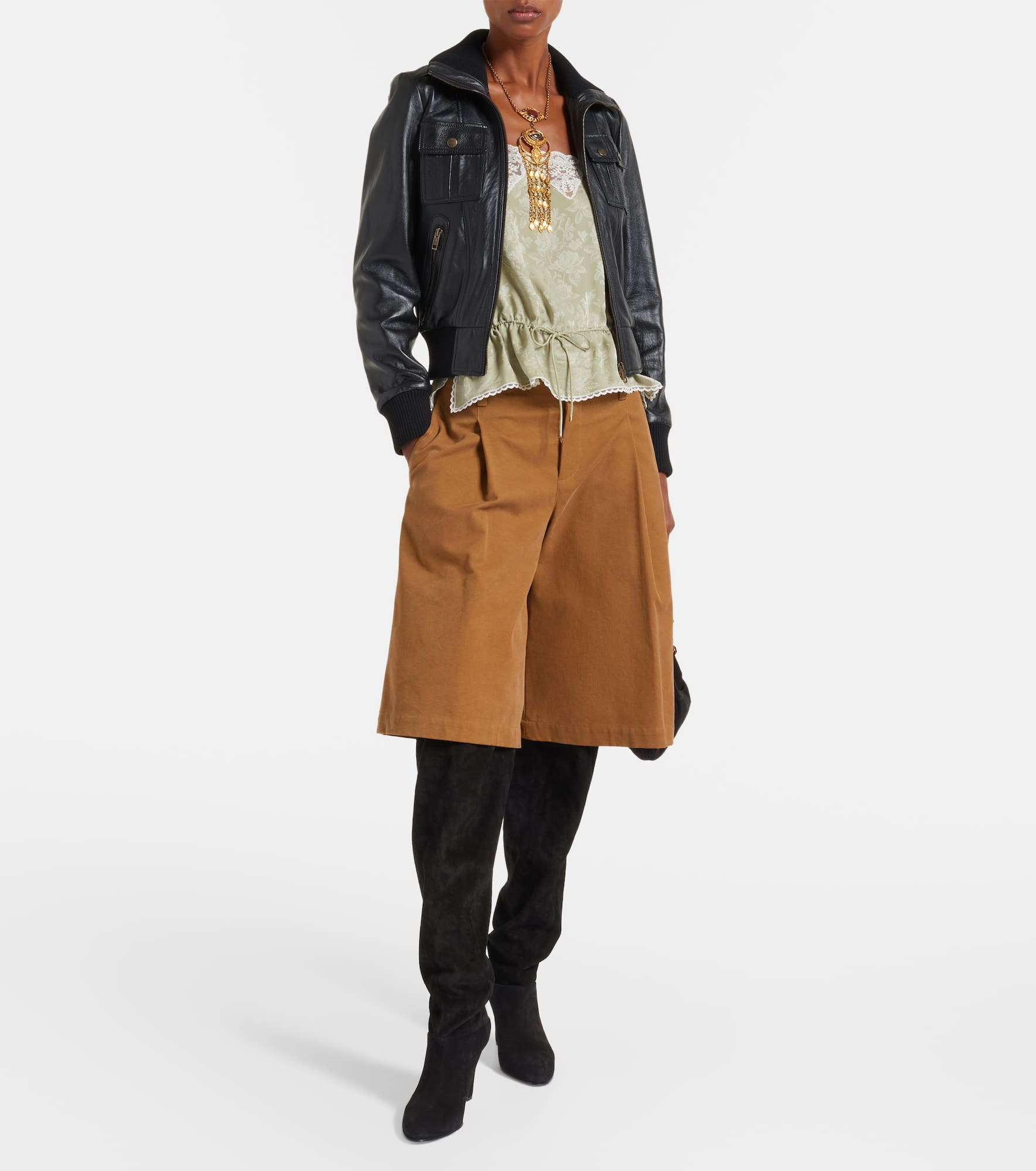 Suede over-the-knee boots - 3