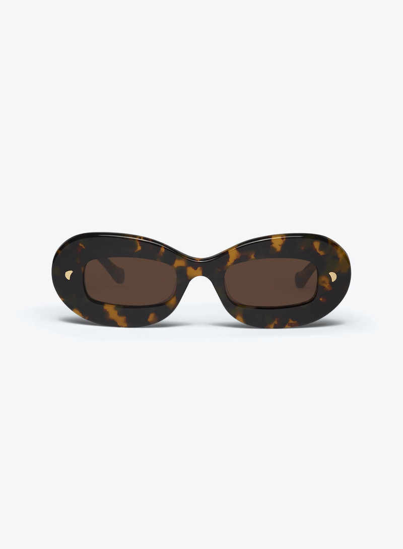 Nanushka GIMMA - Oval-frame sunglasses - Tortoiseshell outlook