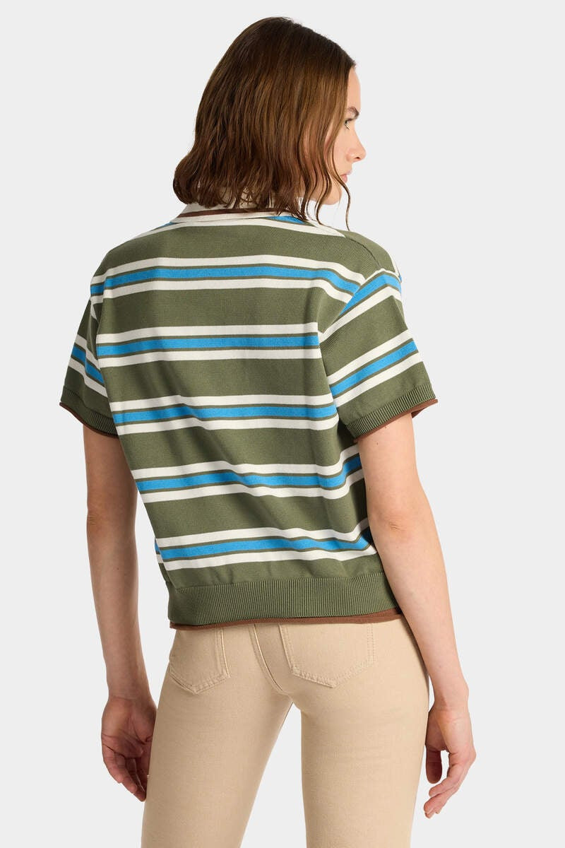 STRIPED KNIT POLO 4
