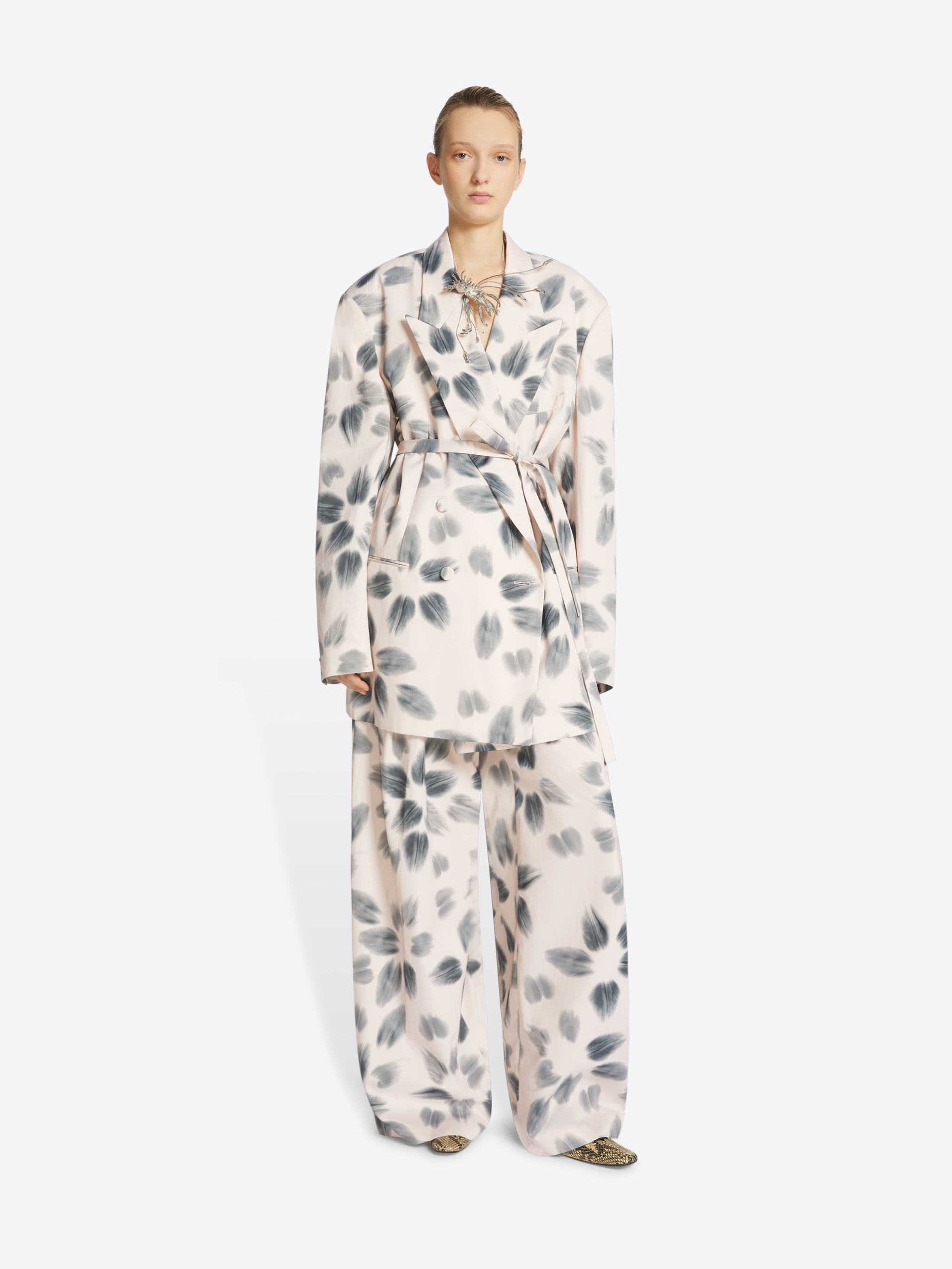OVERSIZED PRINTED BLAZER - 2