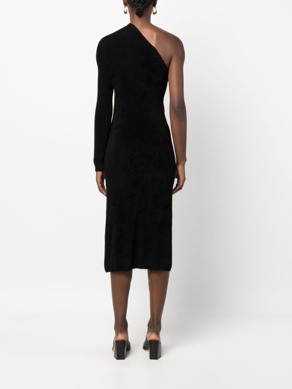 one-shoulder midi dress - 4