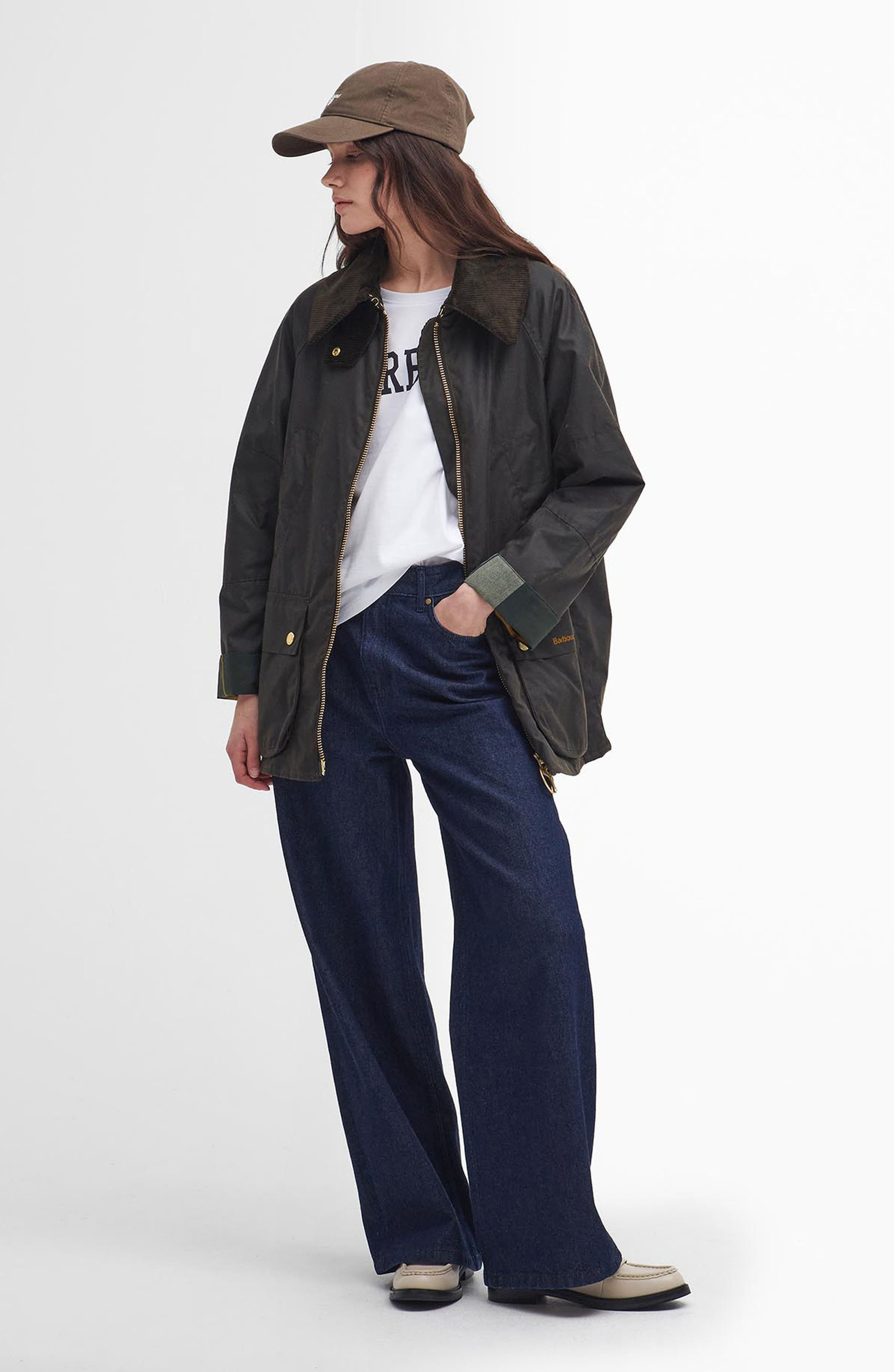 Barbour Allerston Water Resistant Waxed Cotton Jacket in Olive/ancient at Nordstrom - 7