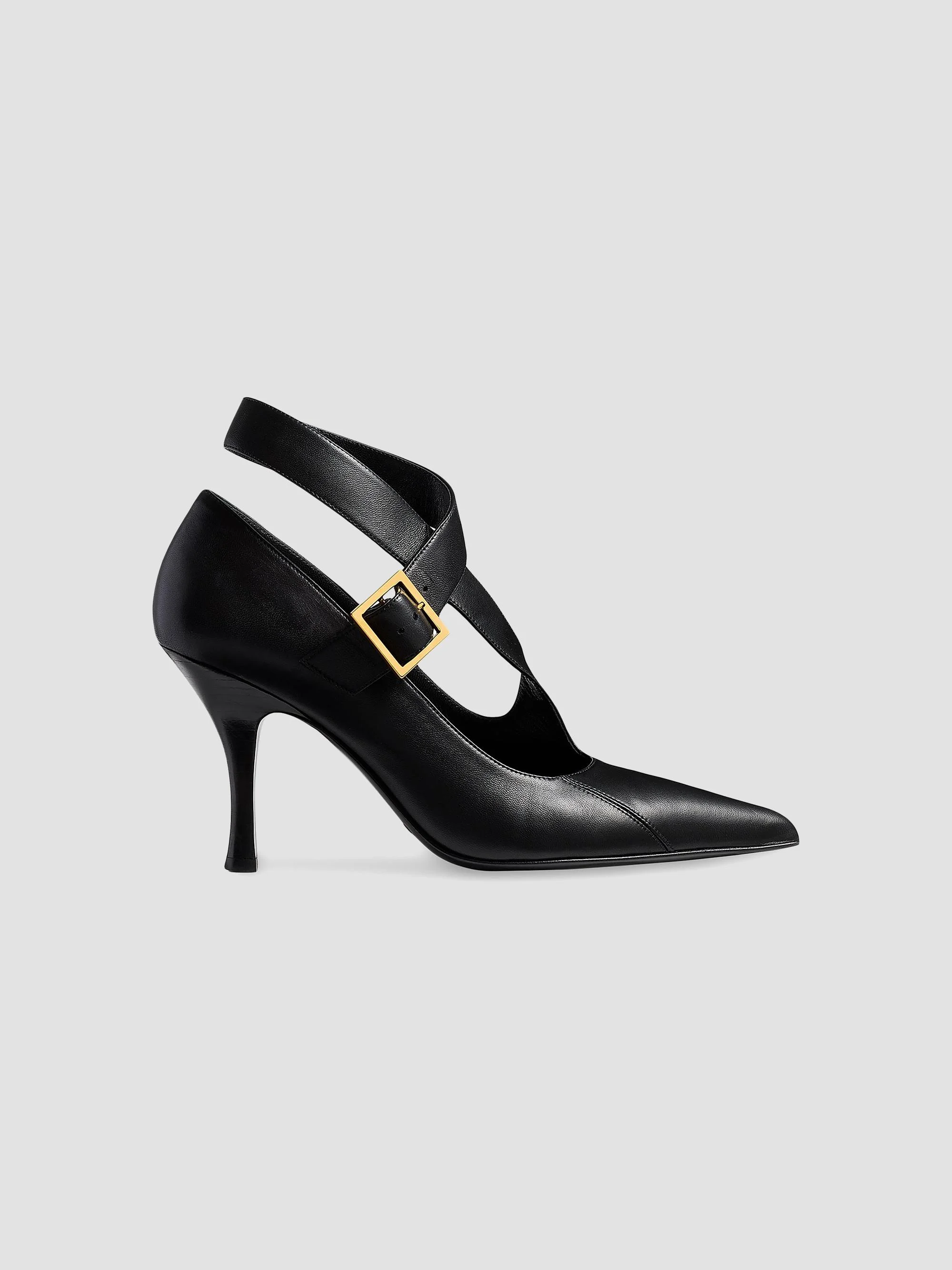 Women's Sloan 85MM Leather Pumps - Black - 1