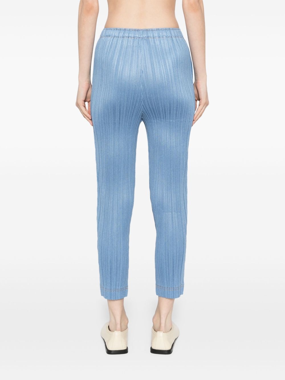 denim-like trousers - 4