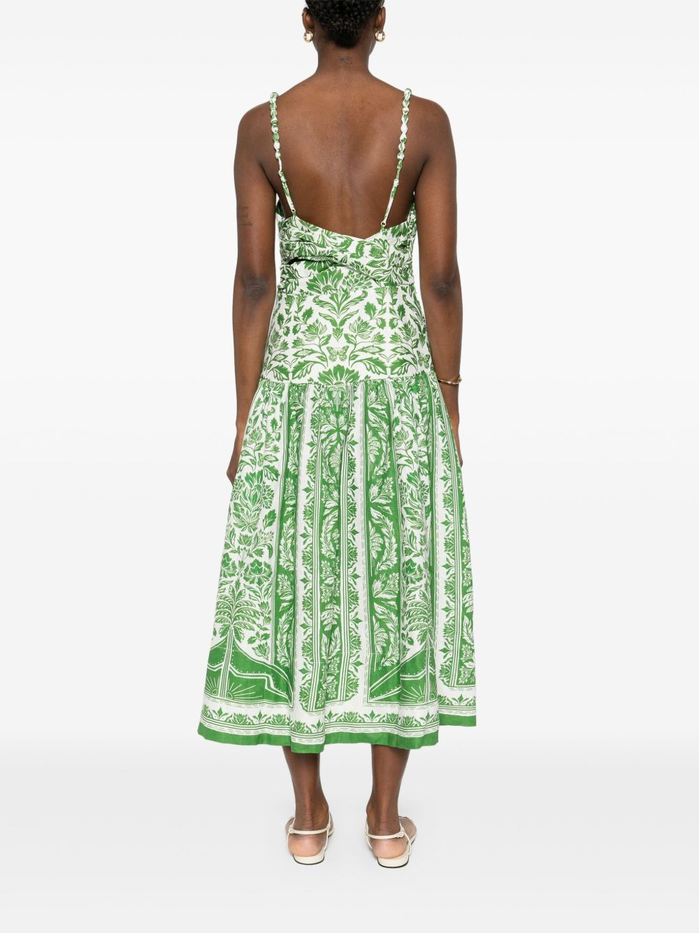 Delicate Tapestry midi dress - 4