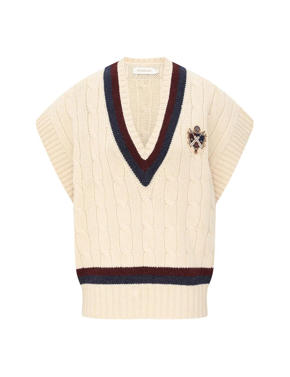 VALIANT CABLE KNIT VEST - 1