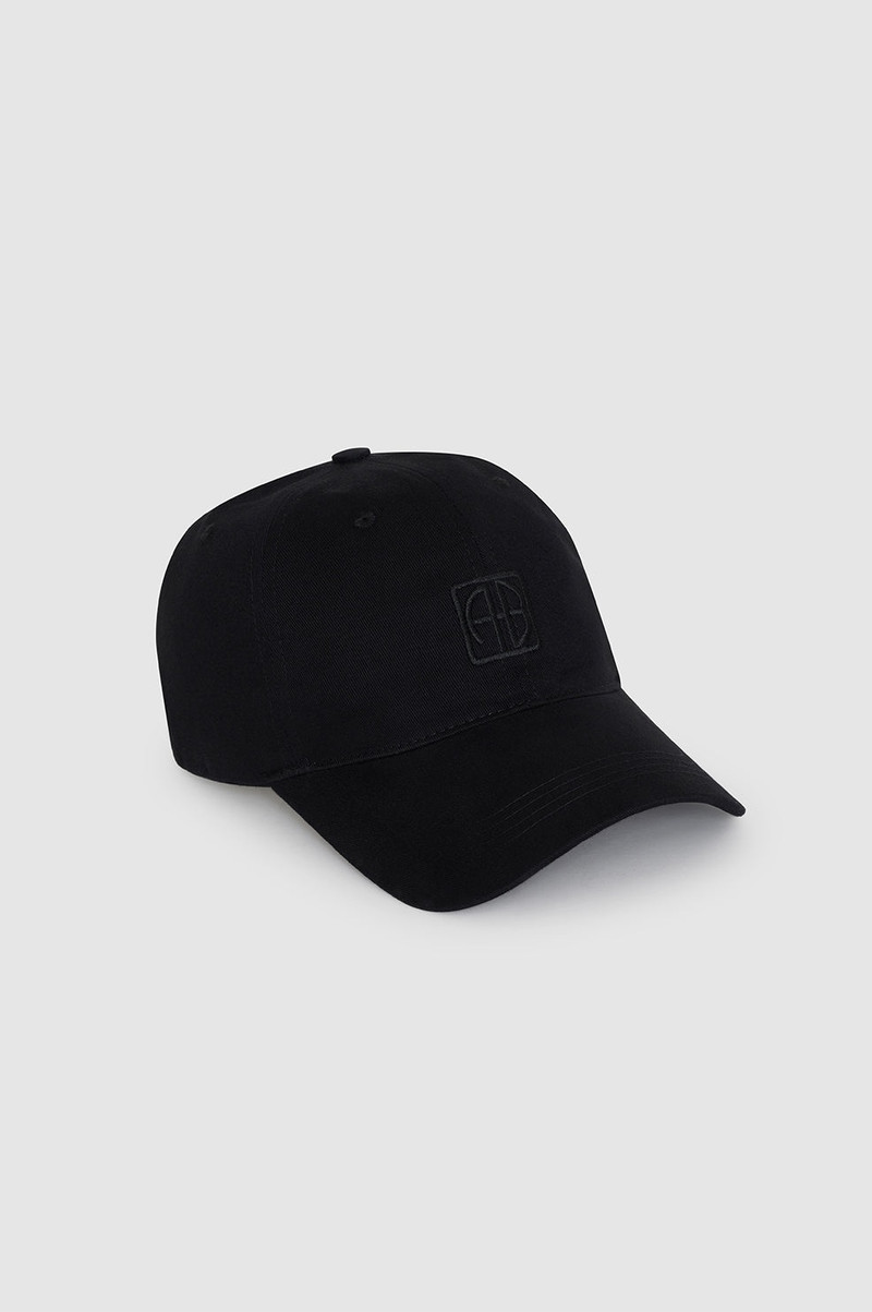 Jeremy Baseball Cap Framed Monogram - Black 3