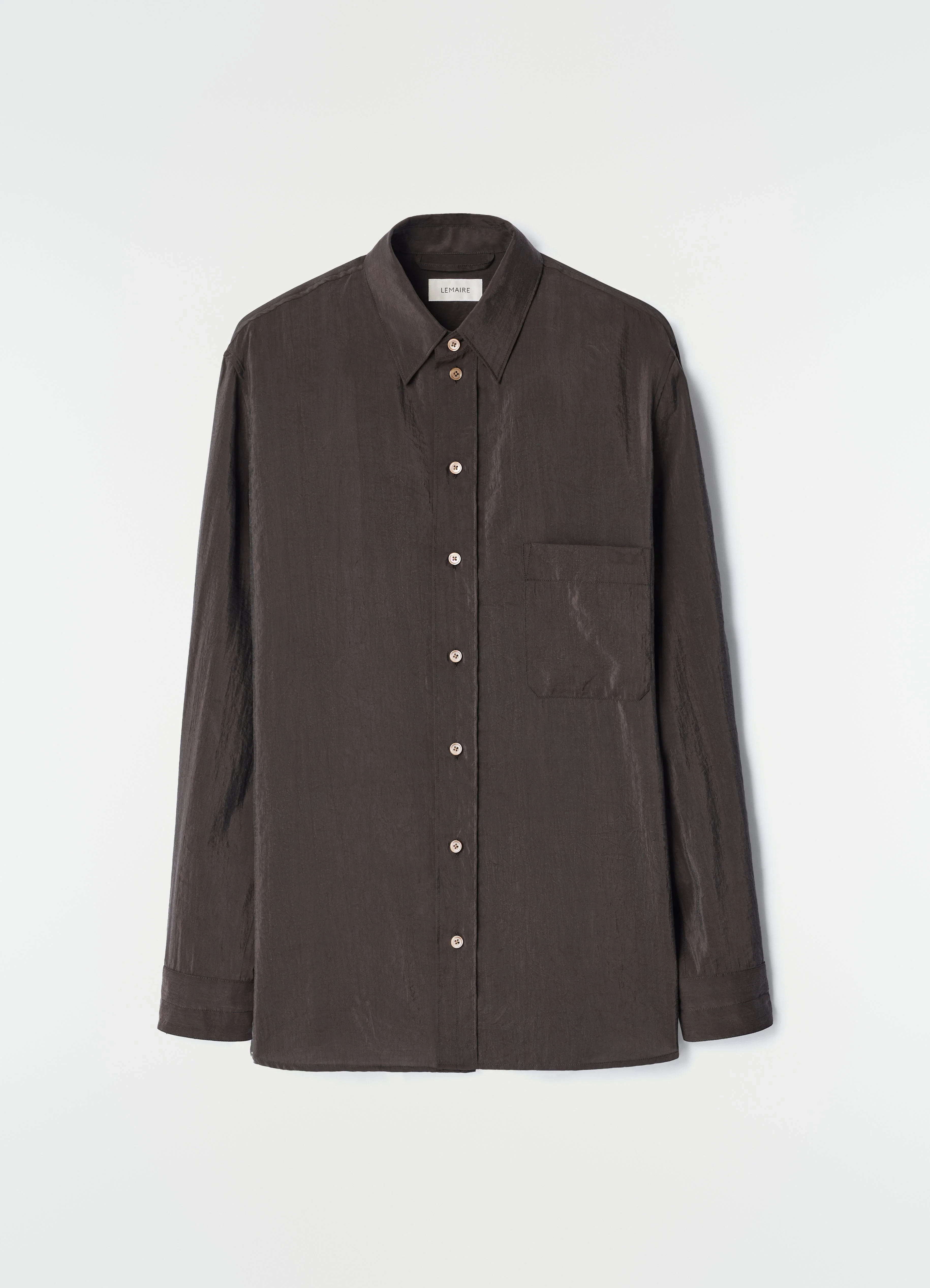 STRAIGHT SHIRT IN DRY SILK - 1