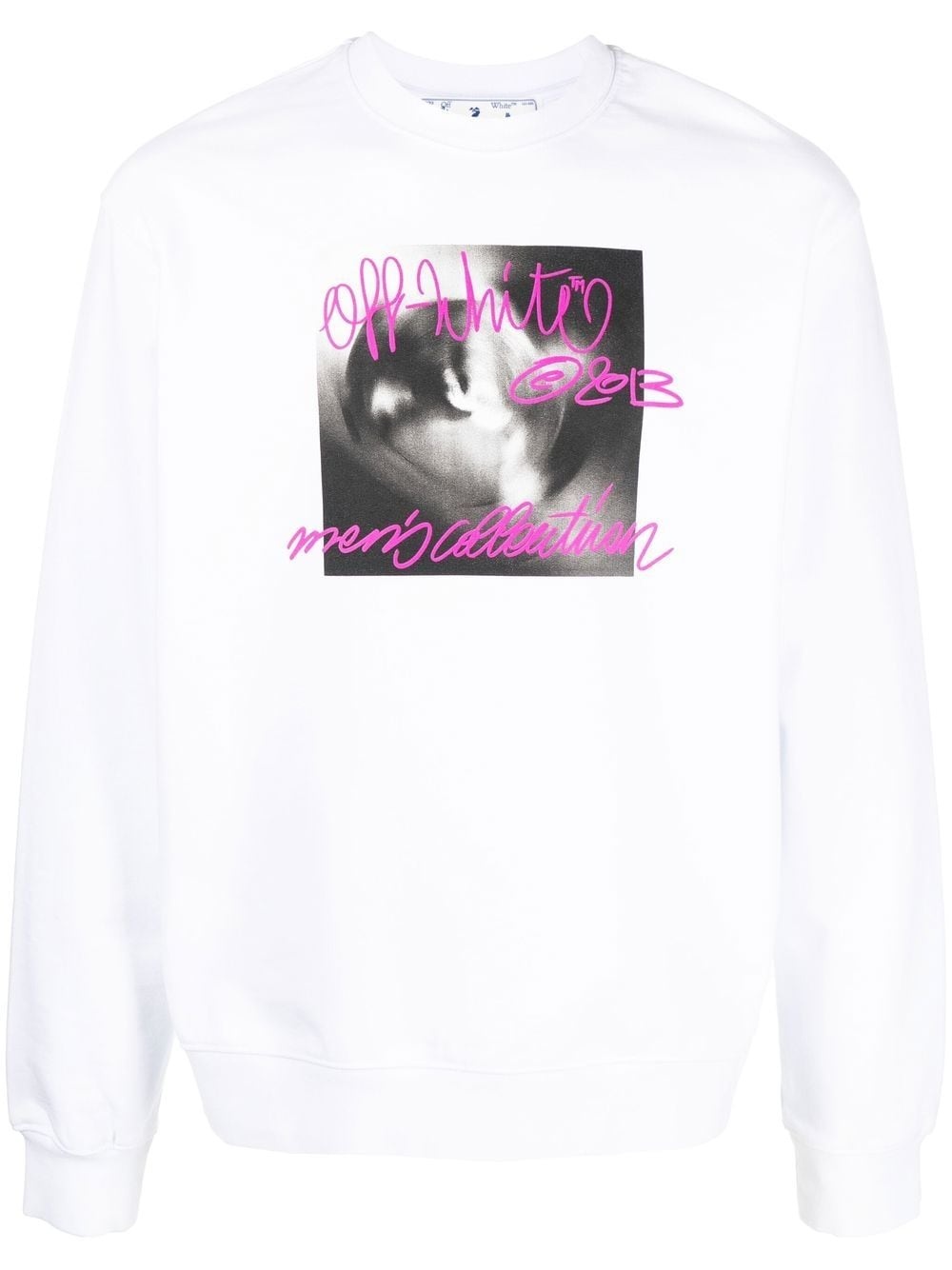 graphic-print crew neck sweatshirt - 1