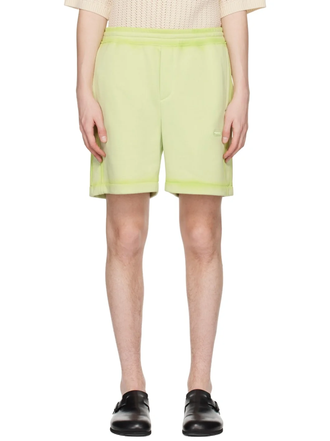 Green Four-Pocket Shorts - 1
