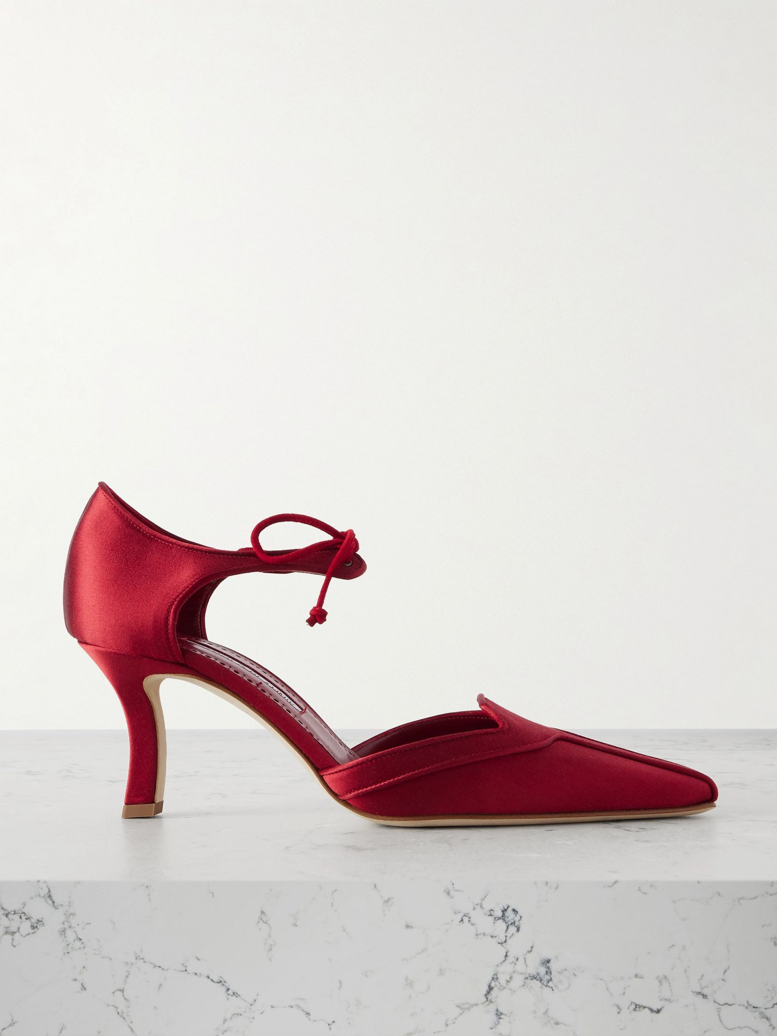 Orata 70 satin pumps Red - 1