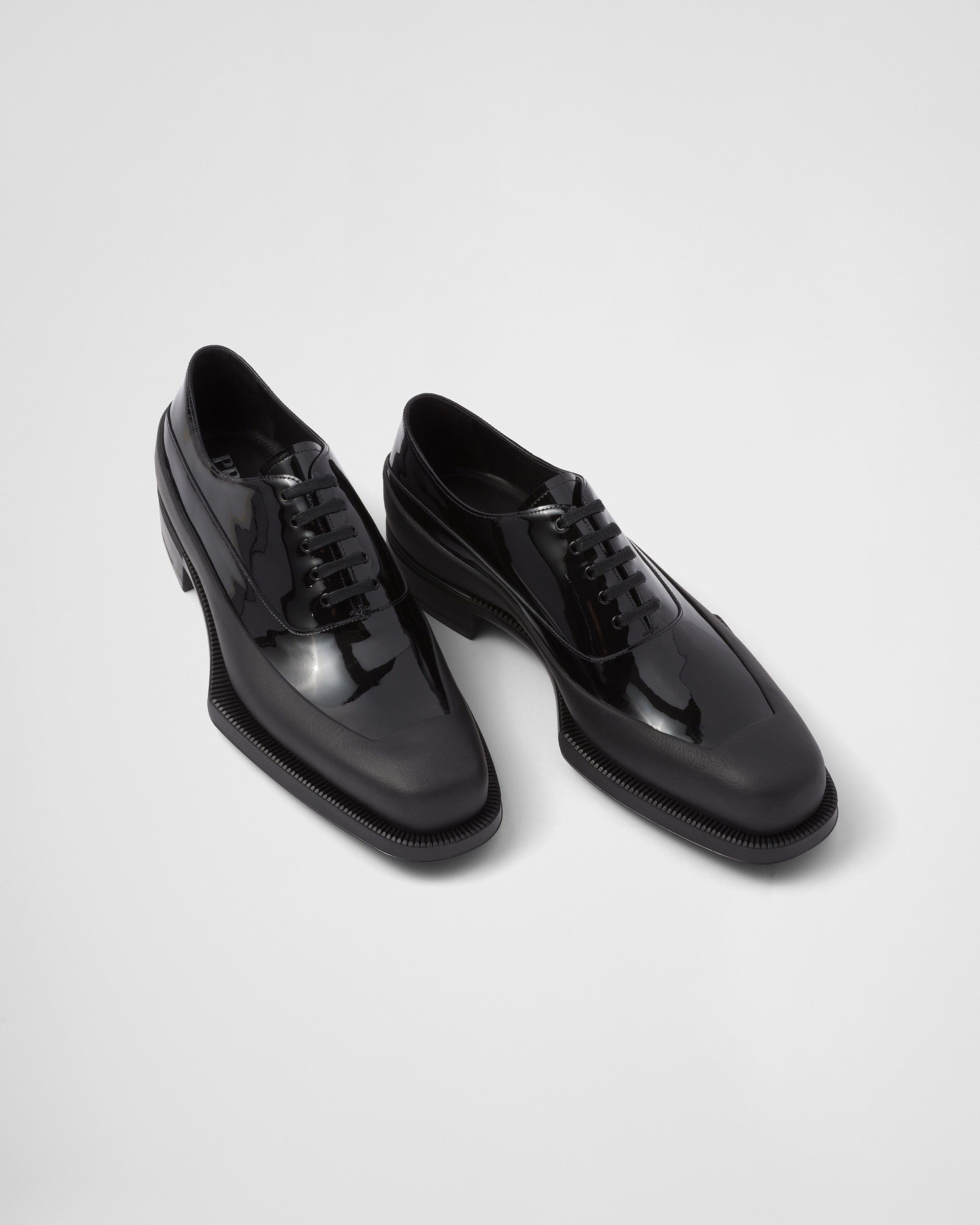 Patent leather derby shoes - 4