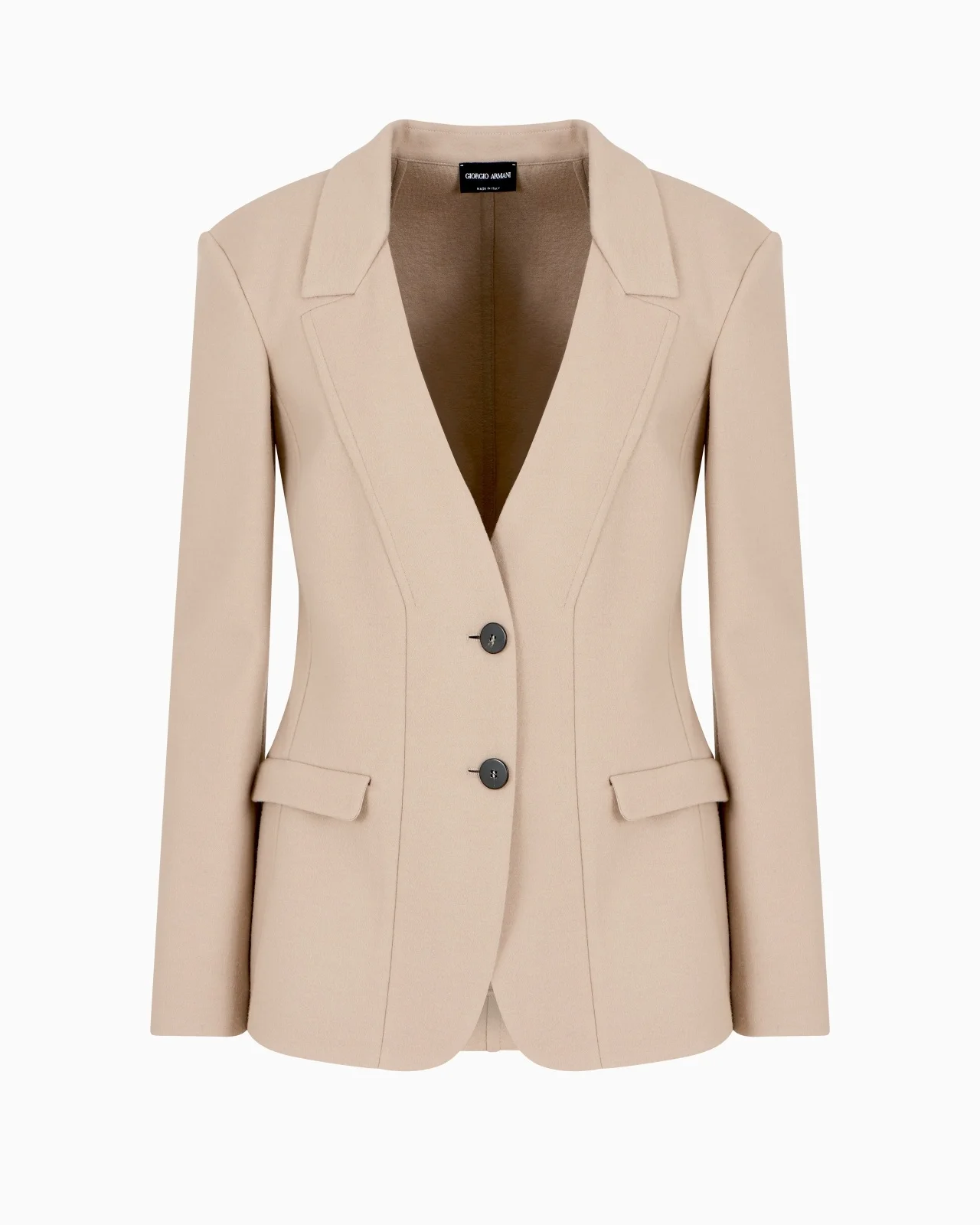 ASV SINGLE-BREASTED JACKET IN WOOL DOUBLE JERSEY - 1