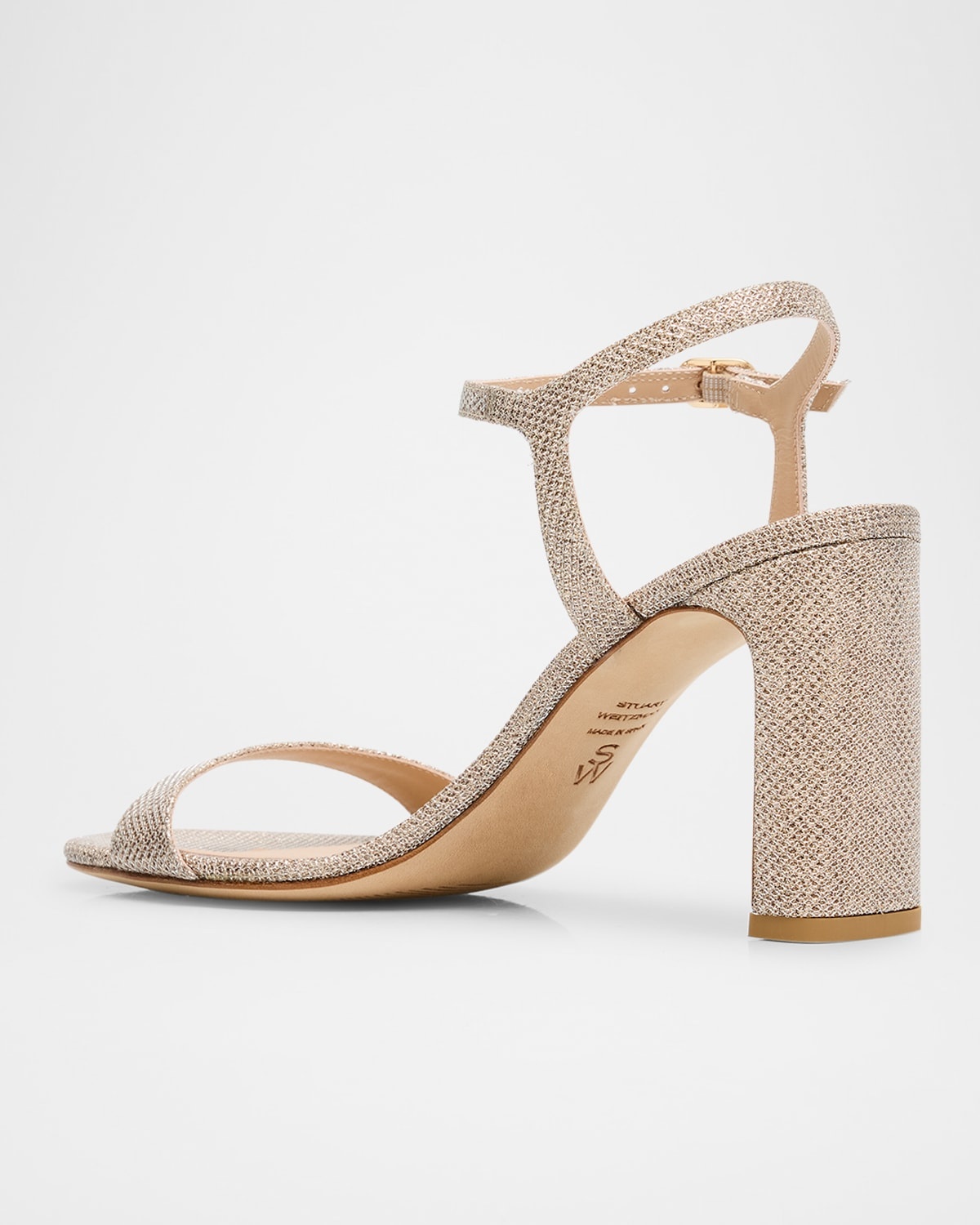 Babette Metallic Ankle-Strap Sandals - 4