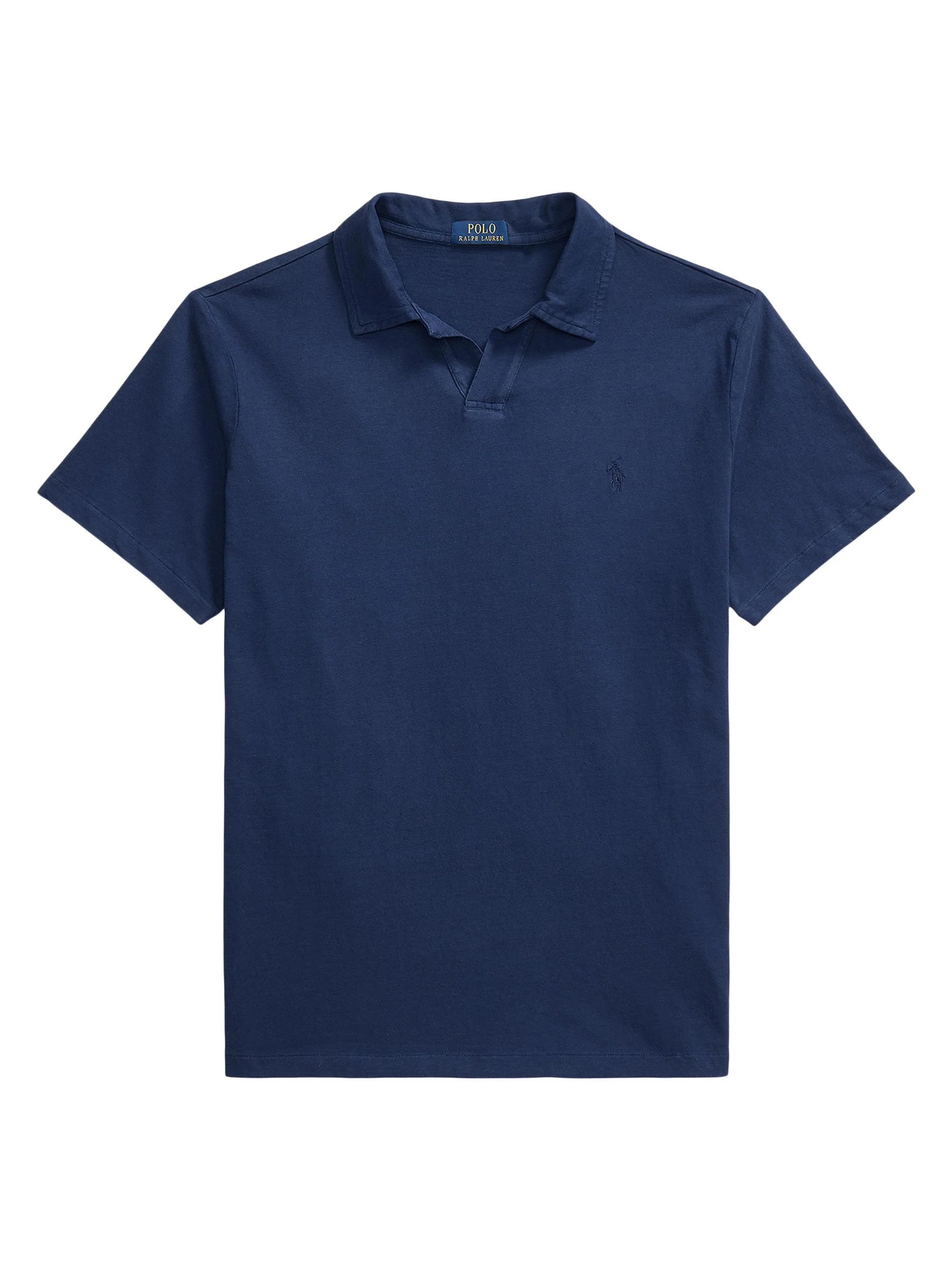 Men's Logo Cotton-Linen Jersey Polo Shirt - New Port Navy Navy - 1