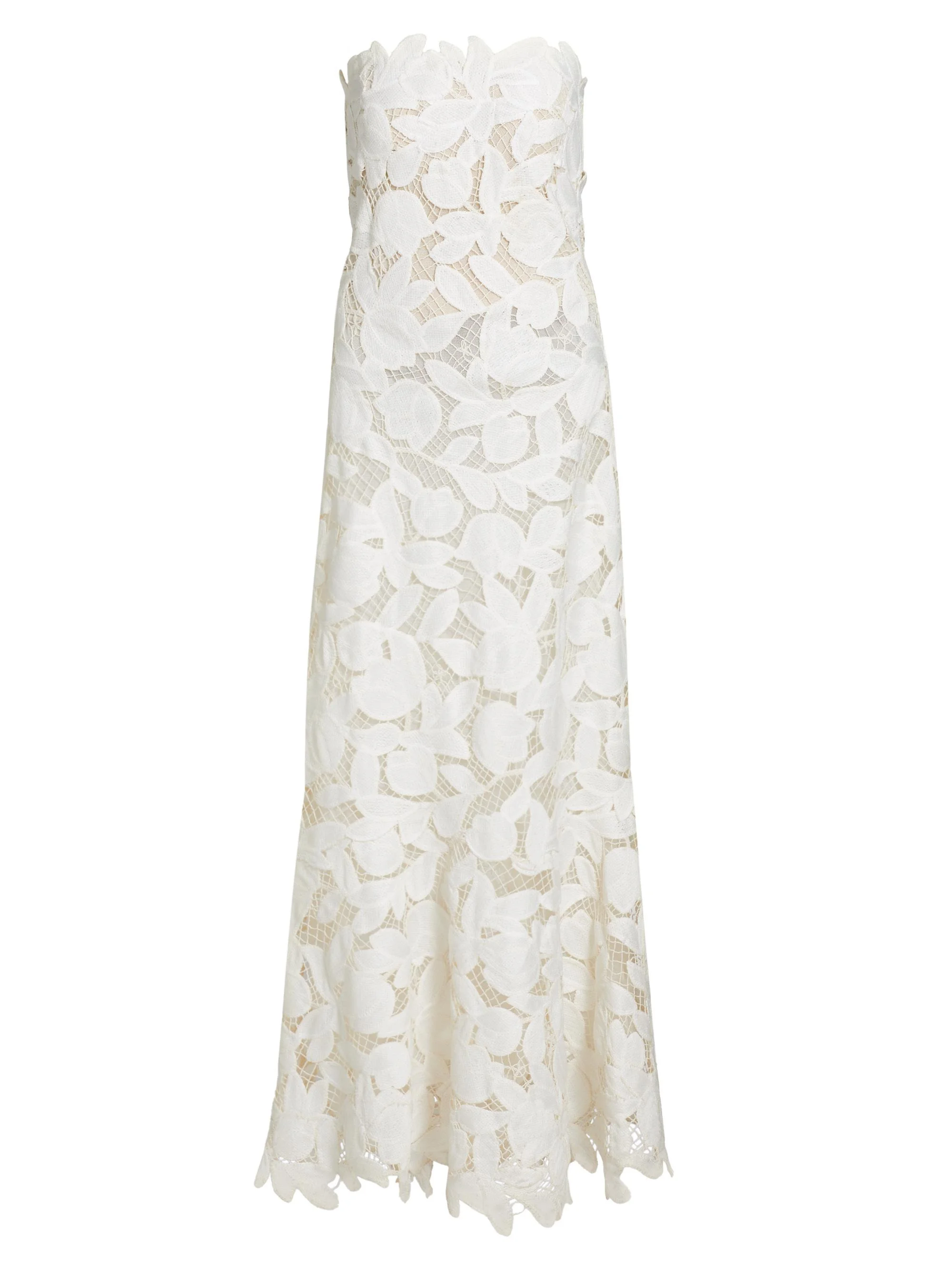 Women's Valletta Bustier Midi-Dress - White Multi - 1
