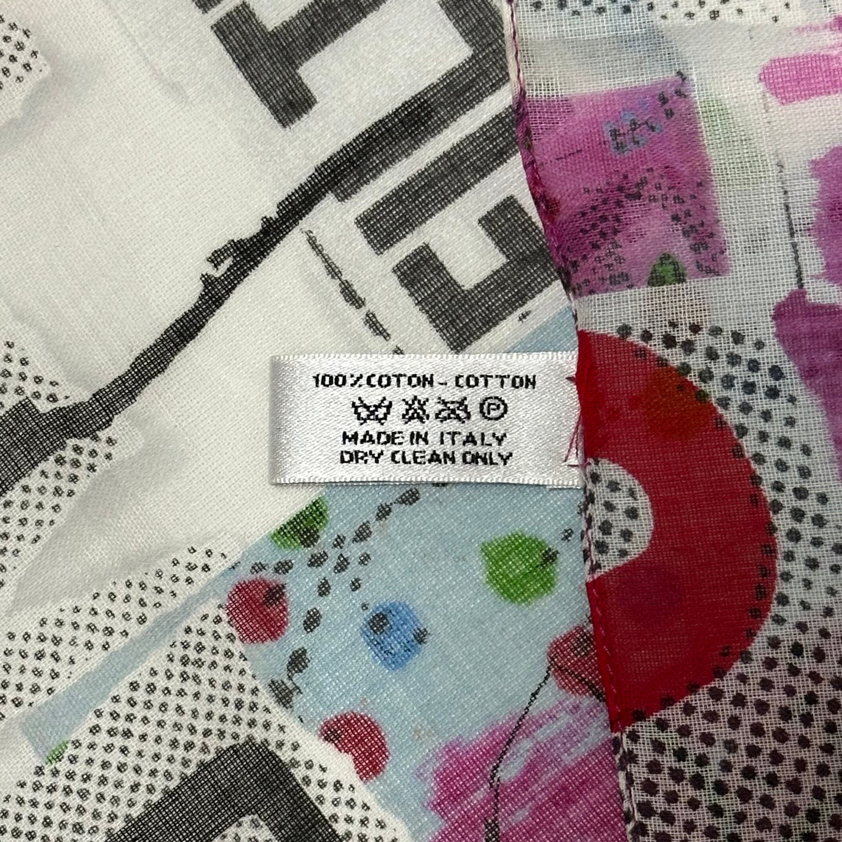 CHRISTIAN DIOR Spring Summer 2003 "FILTH" Cotton Scarf - 4