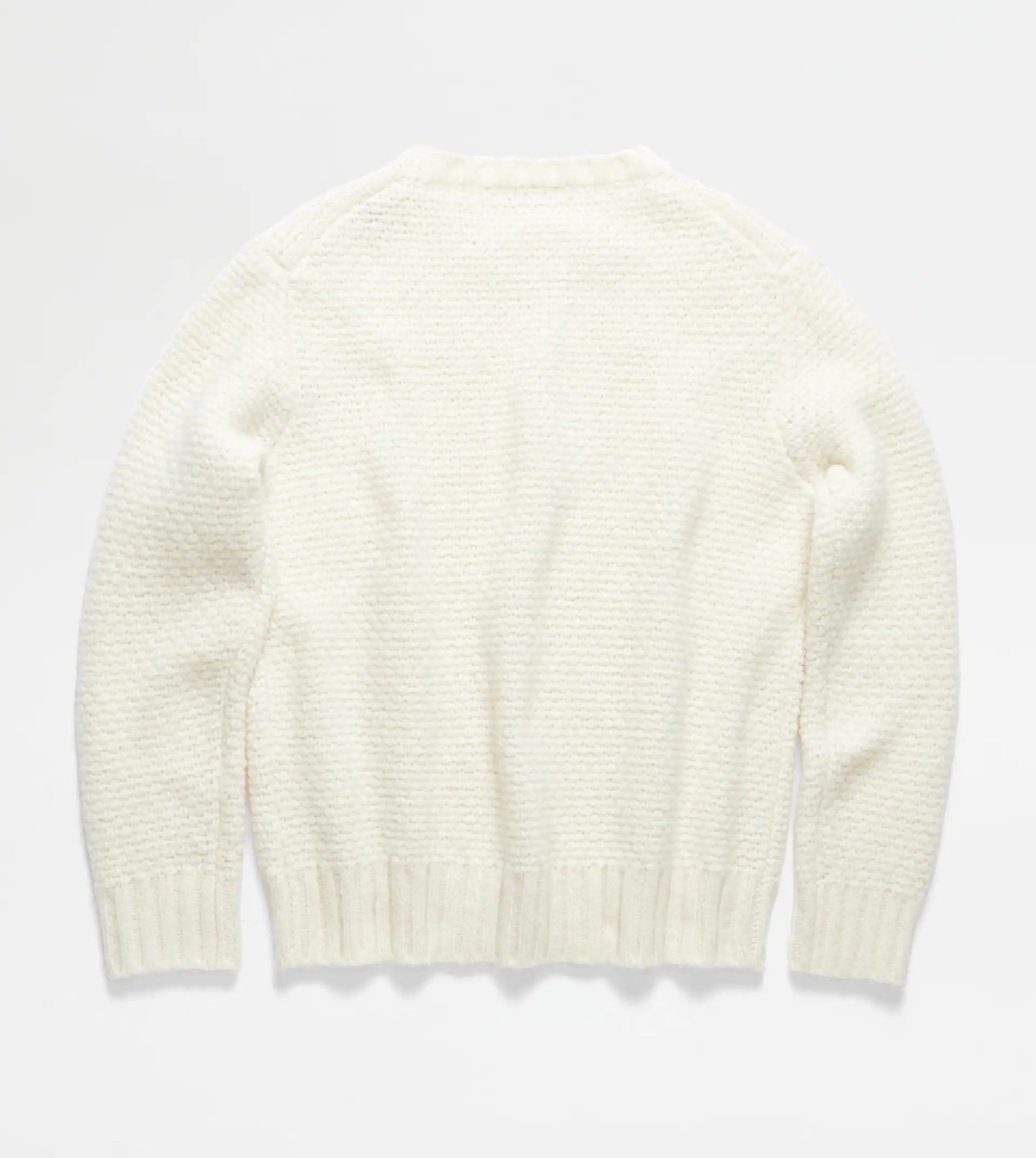 ROUND NECK JUMPER SILK BLEND - OFF WHITE - 7