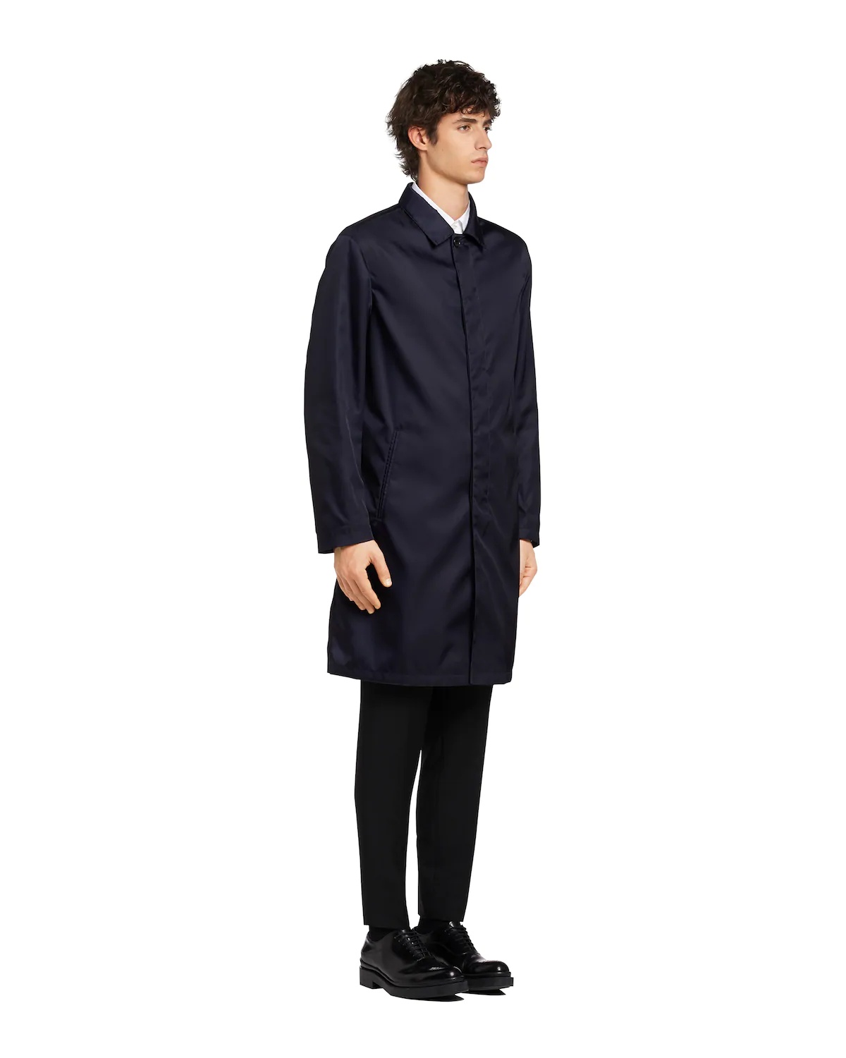 Nylon gabardine raincoat - 3