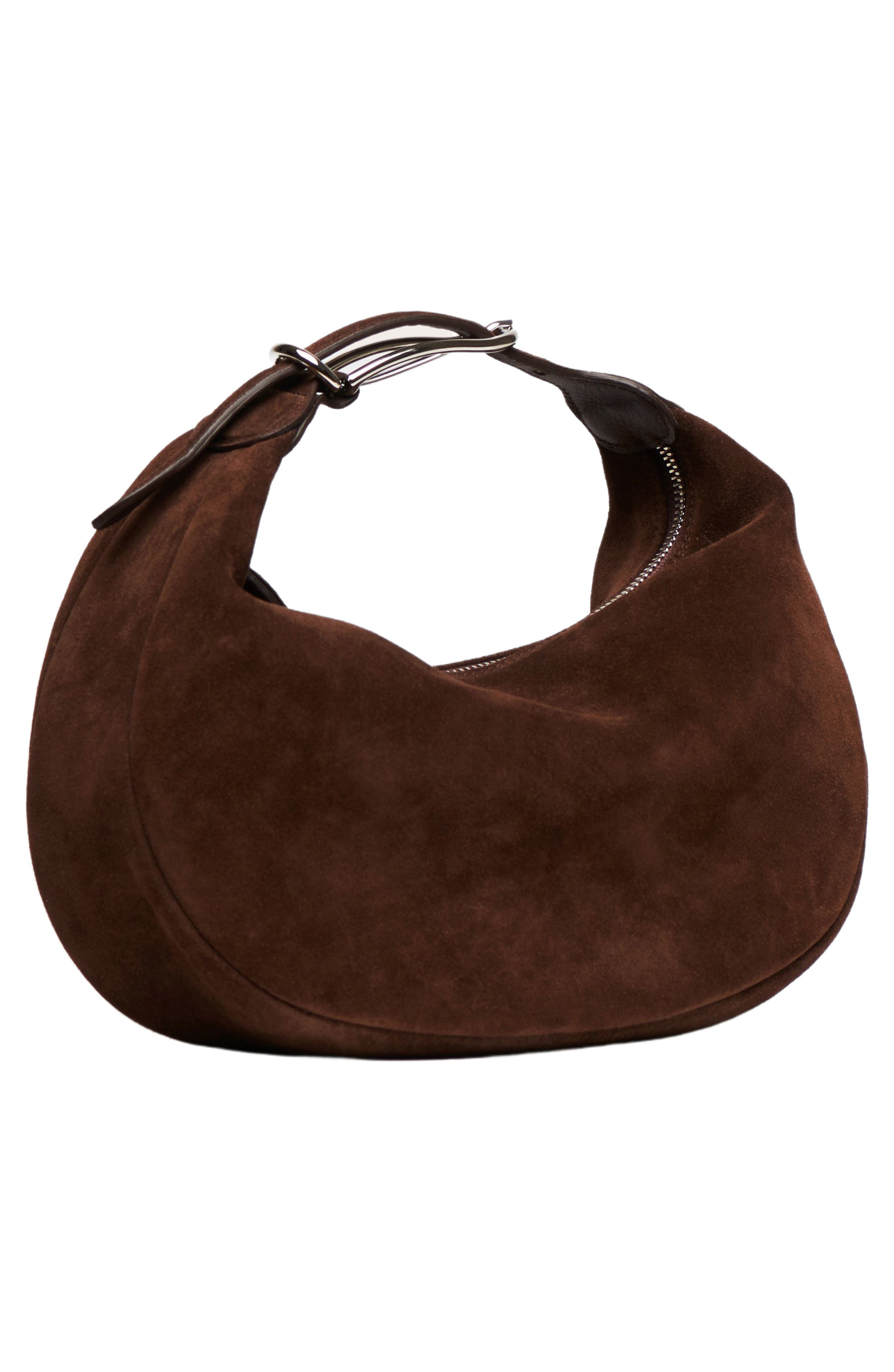 LIFFNER Moon Suede Top Handle Bag in Dark Brown at Nordstrom - 2