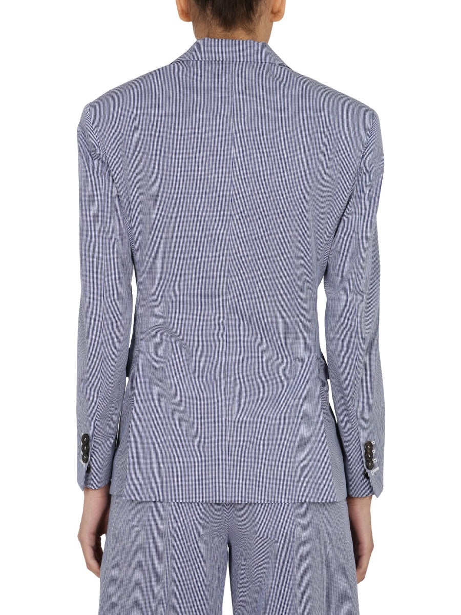 ジャケット D SQUARED2 SS21 OVERSIZE FIT BLAZER (S75BN0779_S53618001F) Women's Oversized blazer with coated front | Black | Diesel