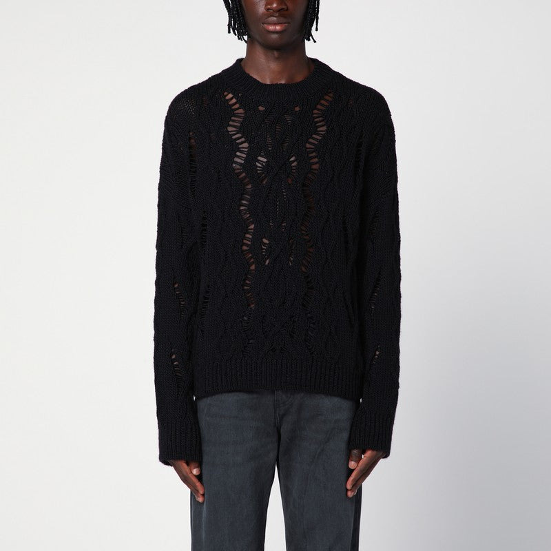 Our Legacy Cable Sonar Black Jumper Men - 1