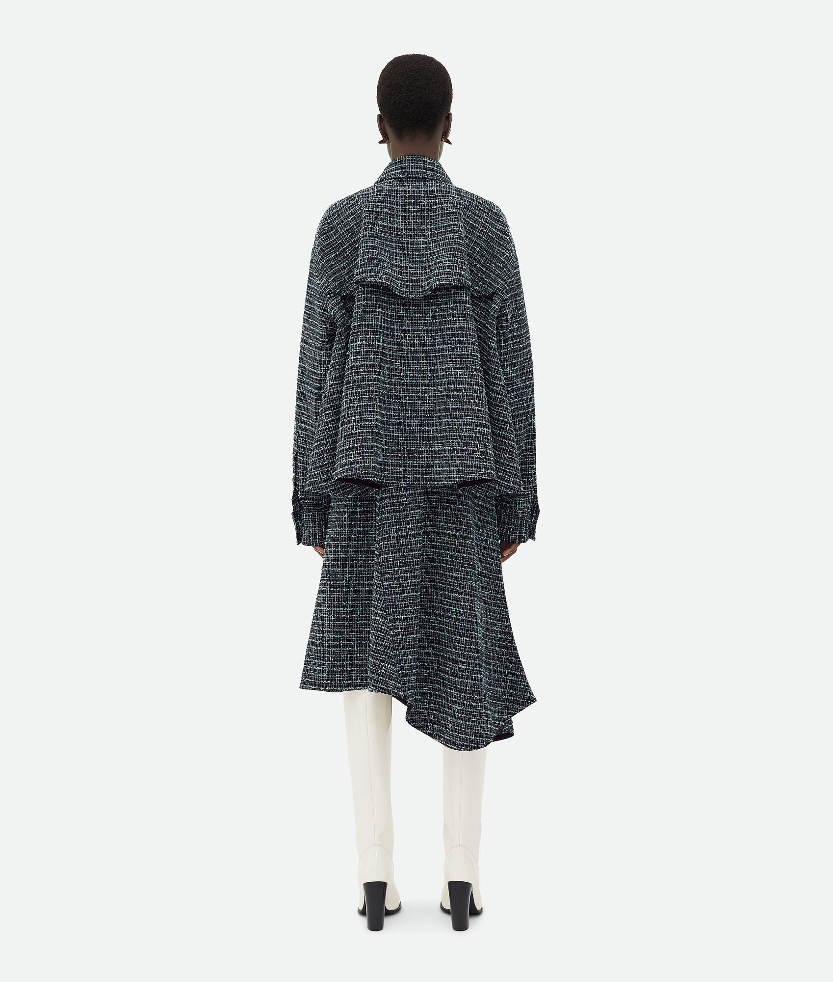 Structured Tweed Shirt Jacket - 3
