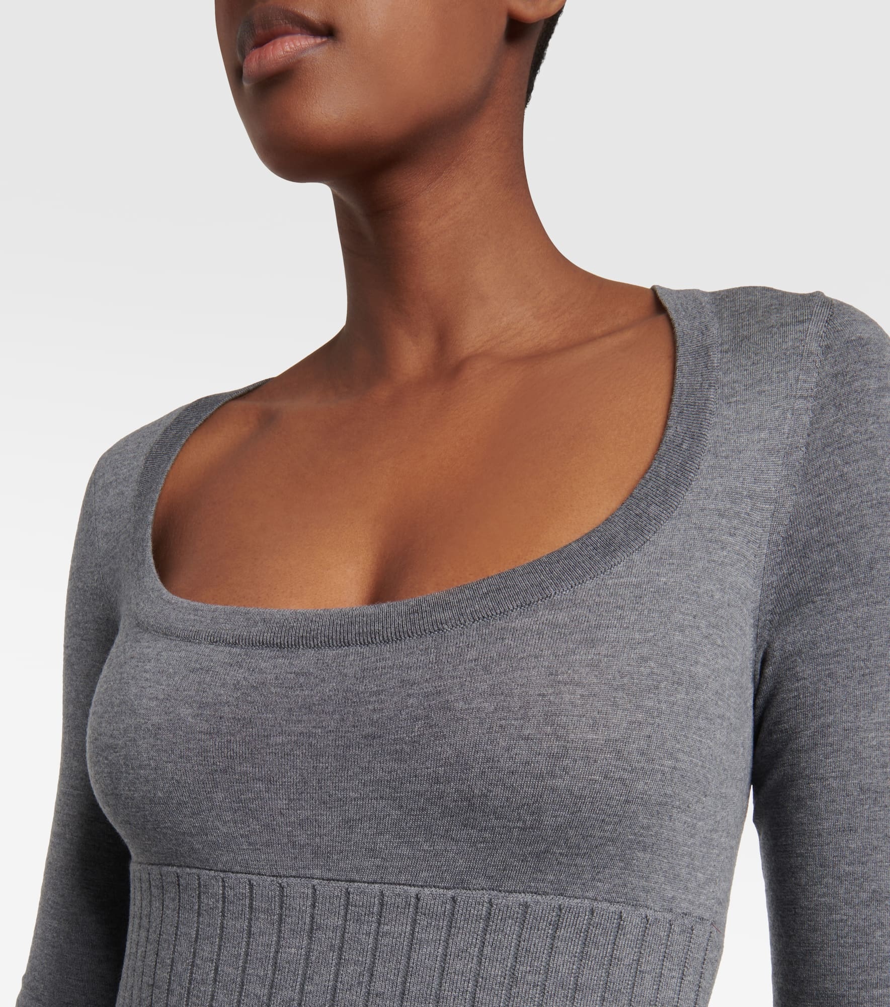 Wool-blend minidress - 4