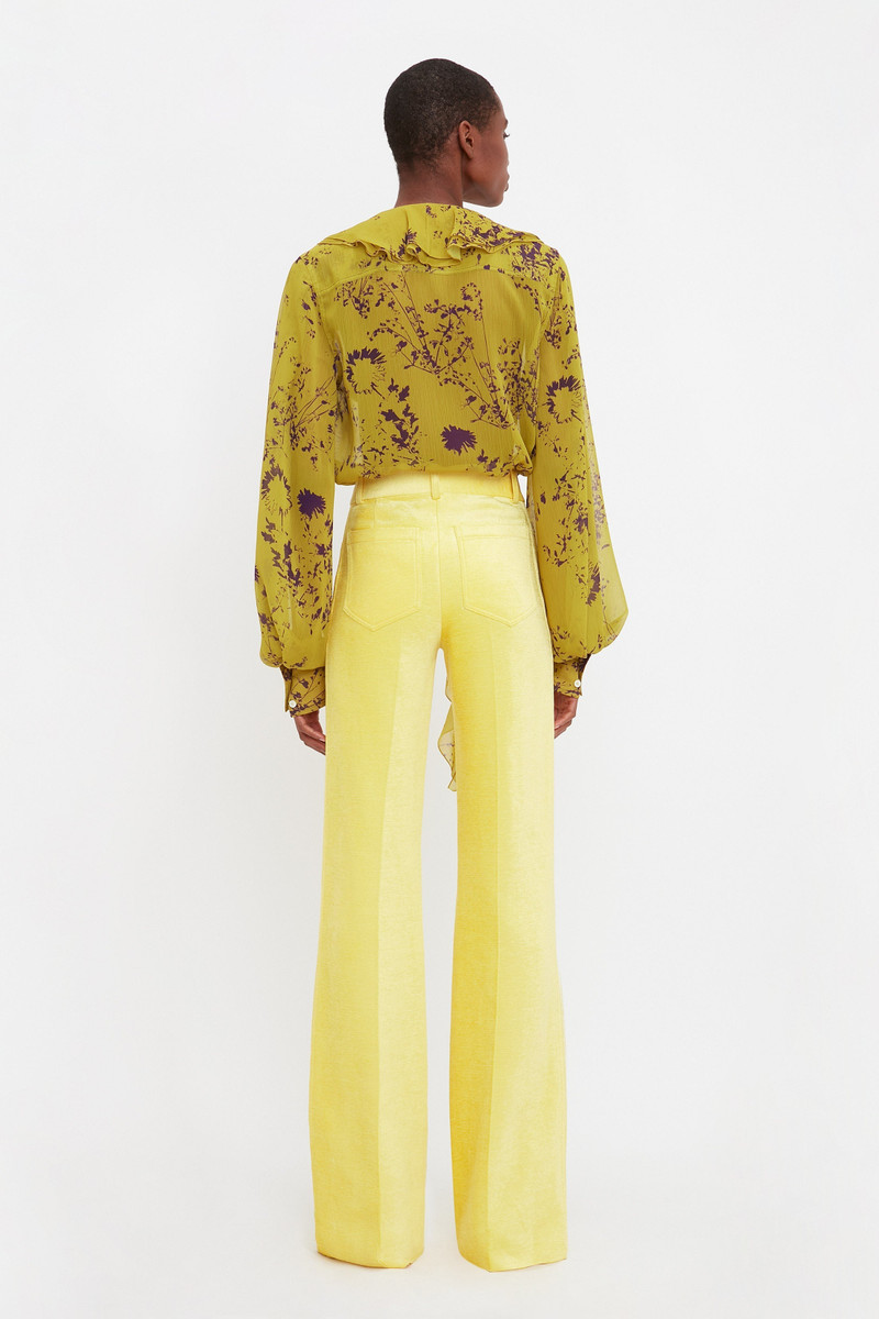 Romantic Blouse In Yellow Ochre 4