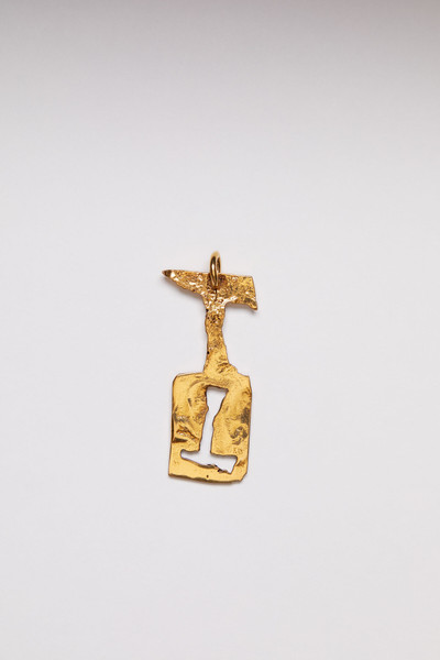 Acne Studios T pendant gold outlook