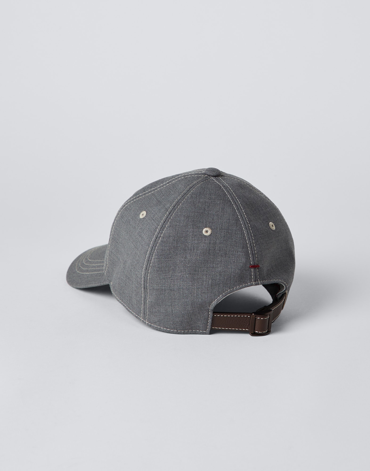 Natural comfort virgin wool fresco baseball cap with embroidery - 2