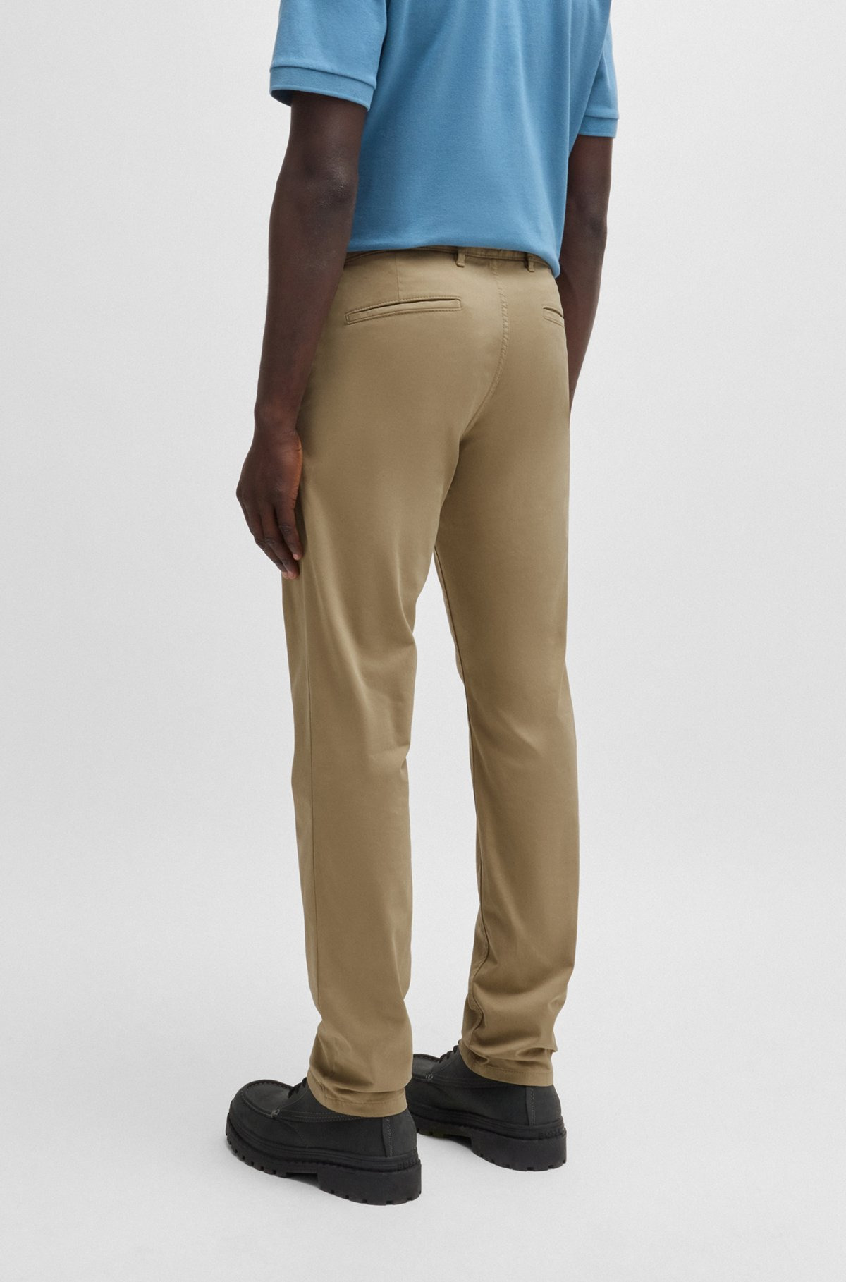 SLIM-FIT CHINOS IN STRETCH COTTON - 3