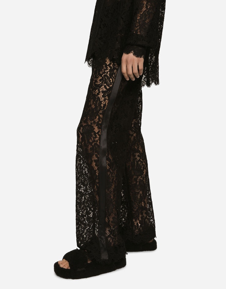 Cordonetto lace jogging pants - 4