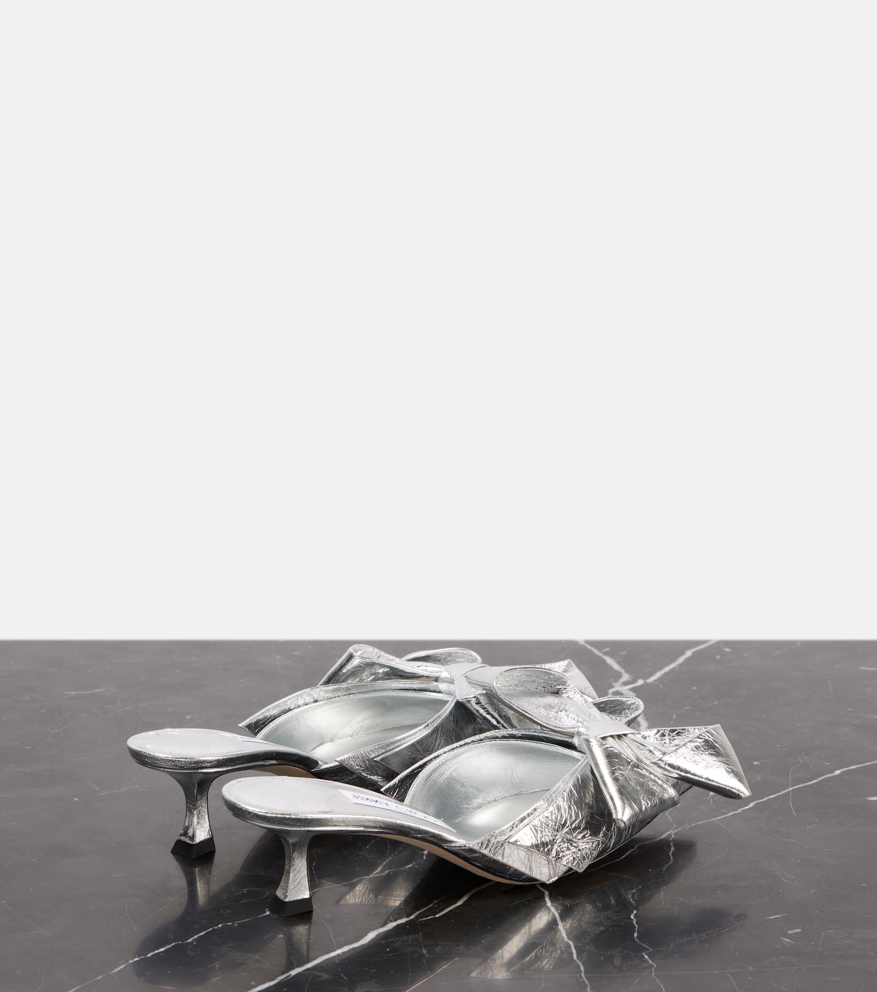 Staz 50 metallic leather mules - 2