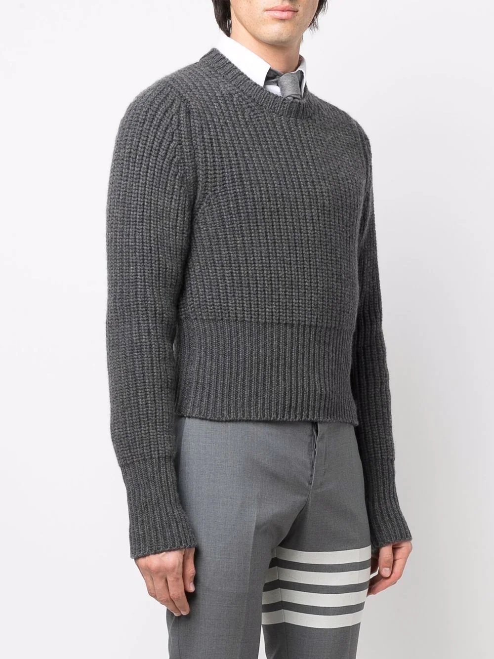 waffle-knit cashmere swater - 3