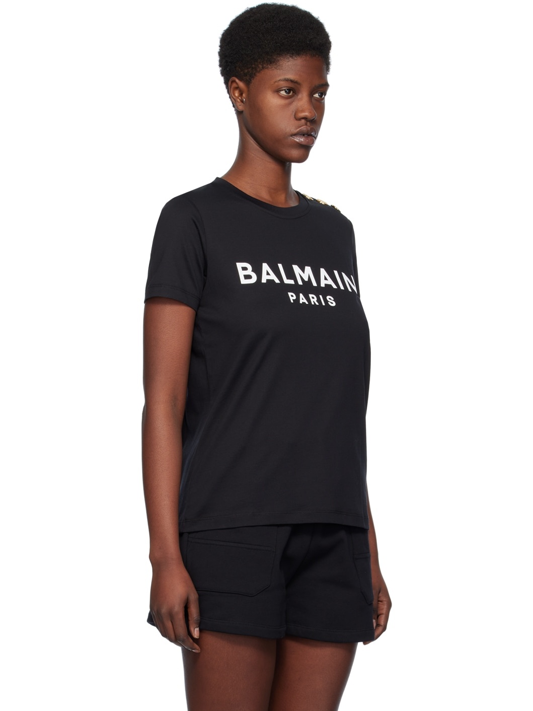 Black Printed T-Shirt - 2