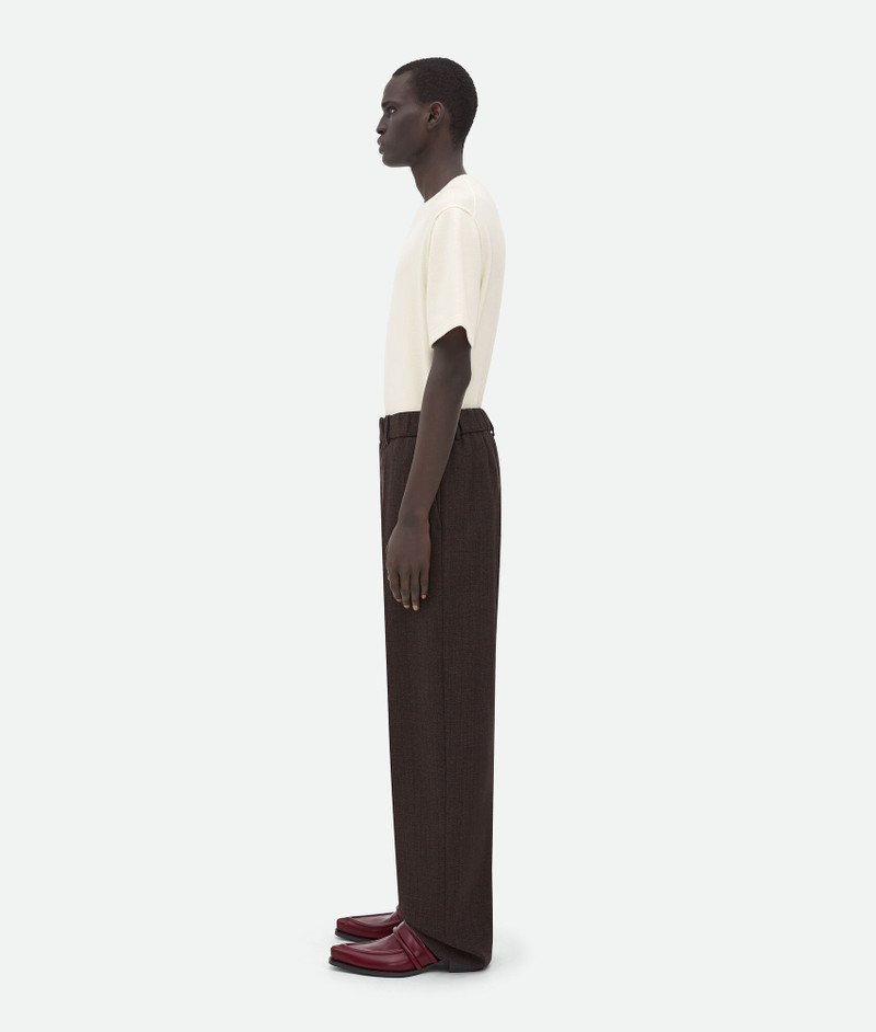 Bottega Veneta Elasticated Waist Prince Of Wales Wool Pants outlook