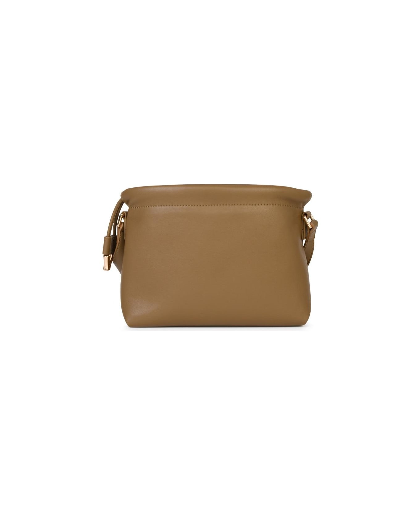 Small 'ninon' Crossbody Bag In Olive Green Eco-leather - 3