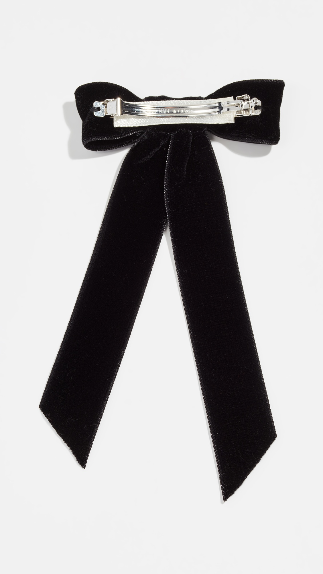 Velvet Bow Barrette - 3