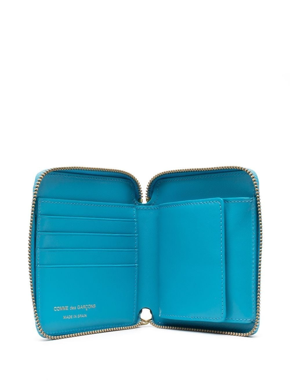 Colour zip-fastening leather wallet - 3